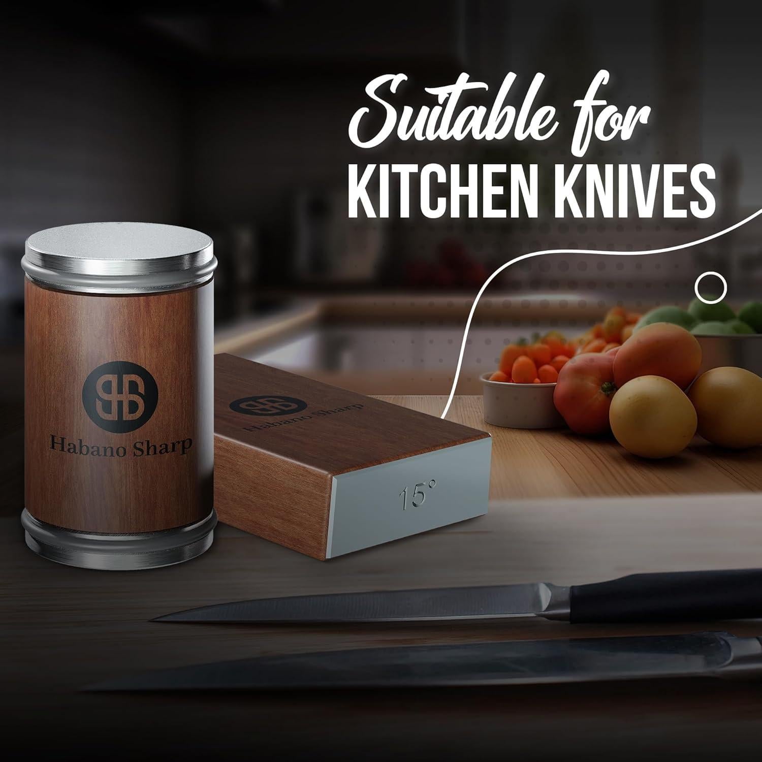 Afilador de Cuchillos Rodante Habano Sharp con Base Magnética