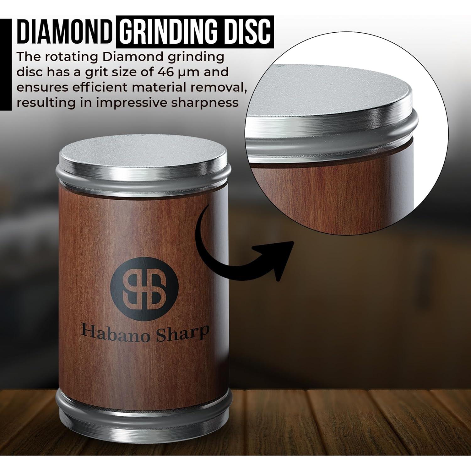 Afilador de Cuchillos Rodante Habano Sharp con Base Magnética