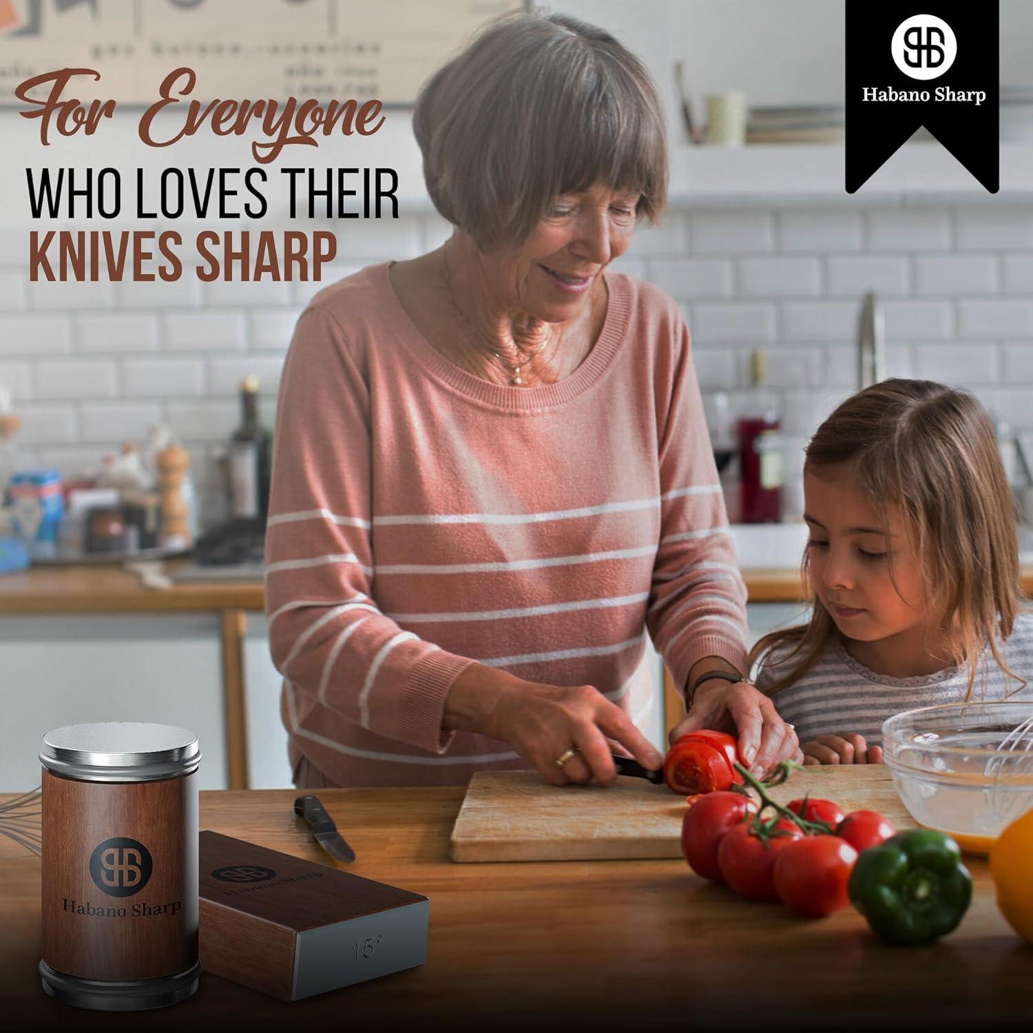 Afilador de Cuchillos Rodante Habano Sharp con Base Magnética