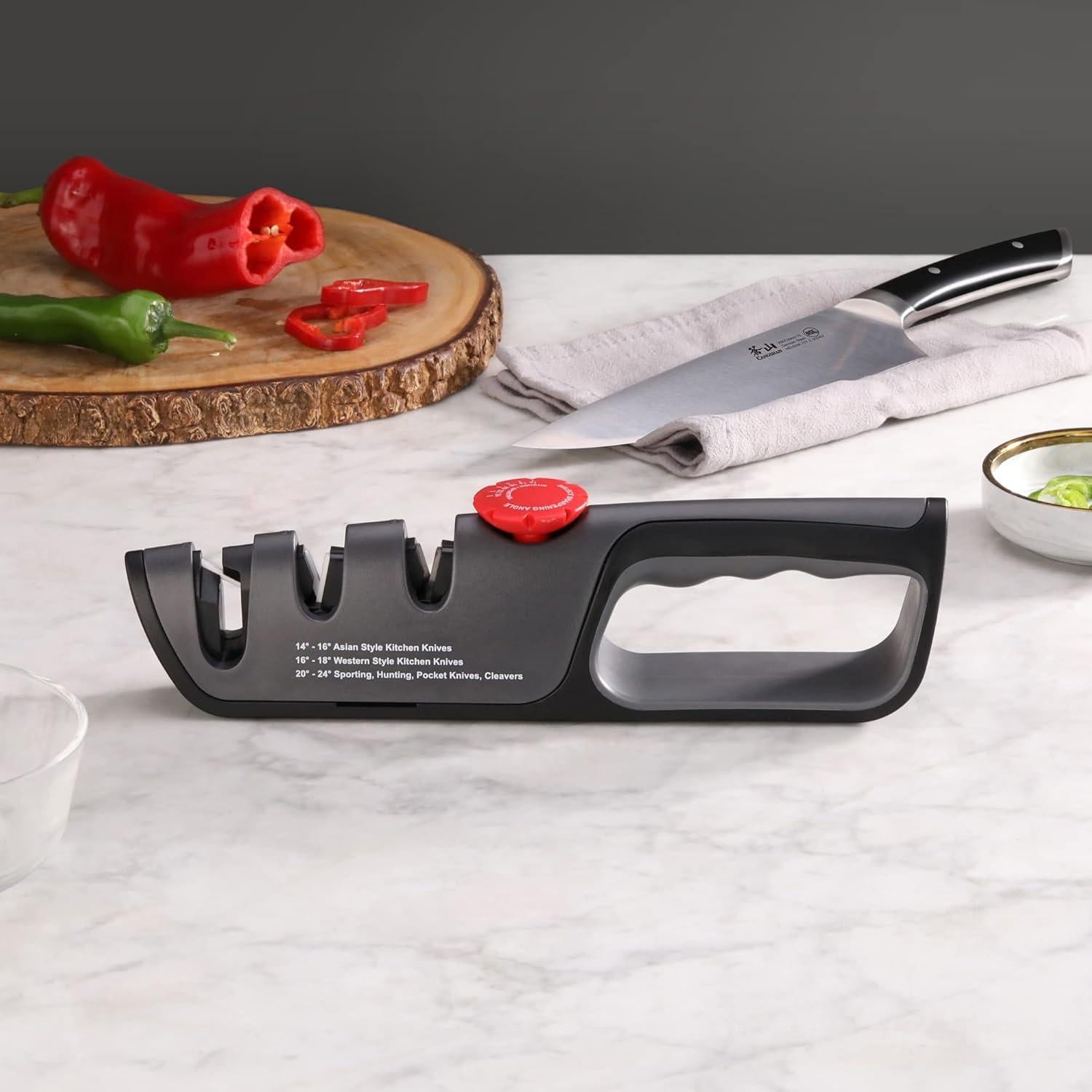 Afilador Profesional Cangshan 1026108 3 Etapas 14-24 Grados