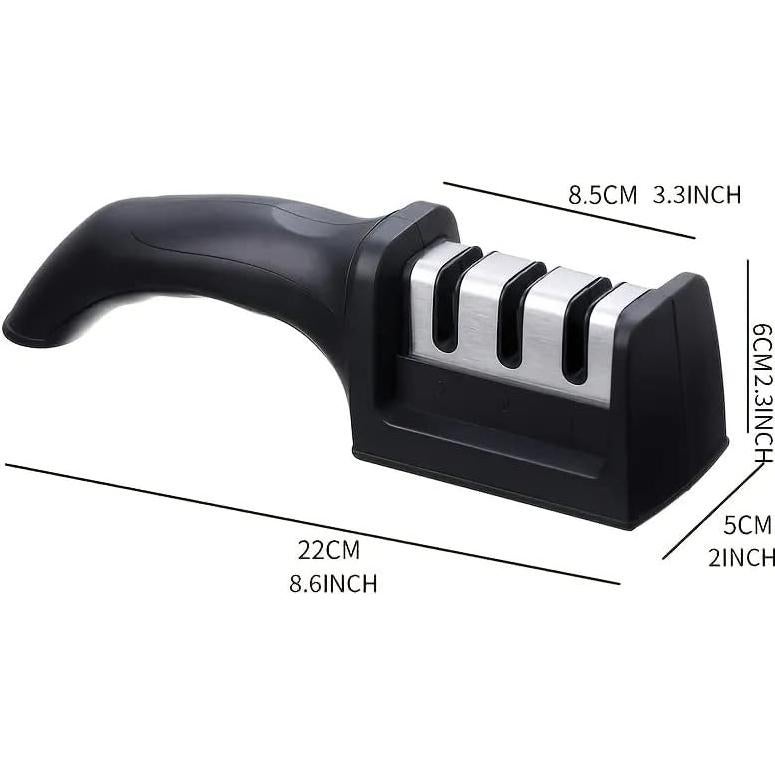 Afilador de cuchillos 3 etapas Kitchellence profesional negro