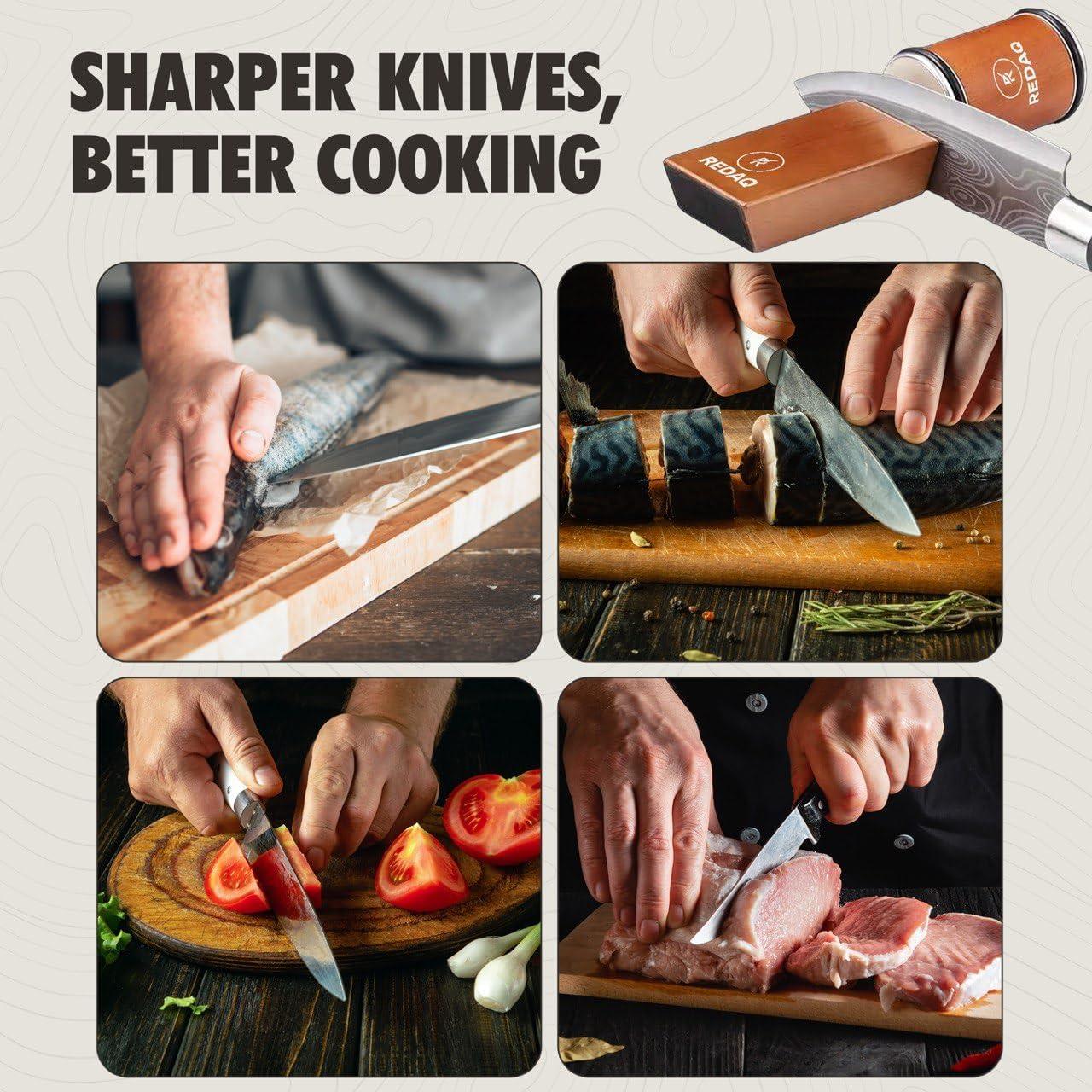 Afilador de Cuchillos Rodante Redaq - 2 Ángulos 15° y 20°