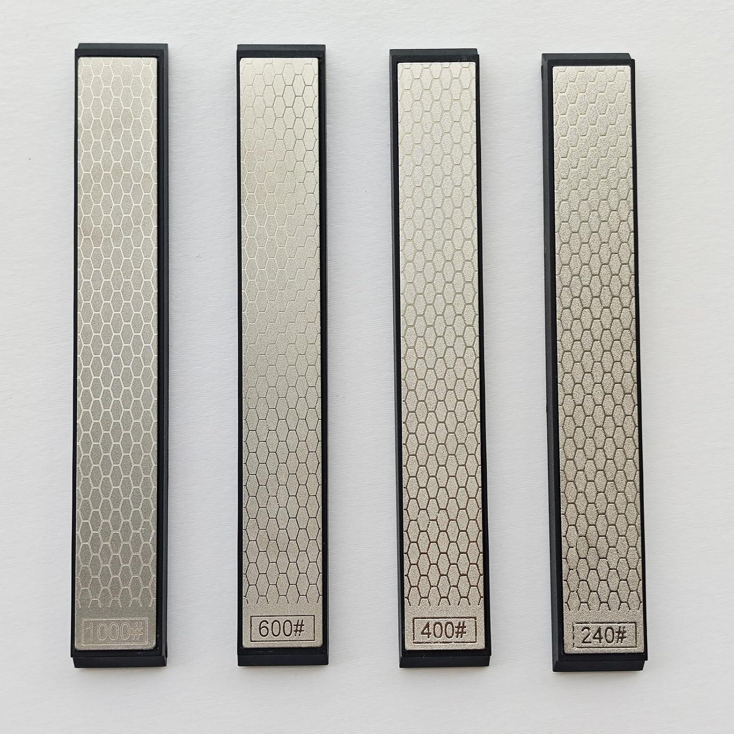 Juego de piedras de afilar de diamante Aomurvexz 4 granos 240/1000