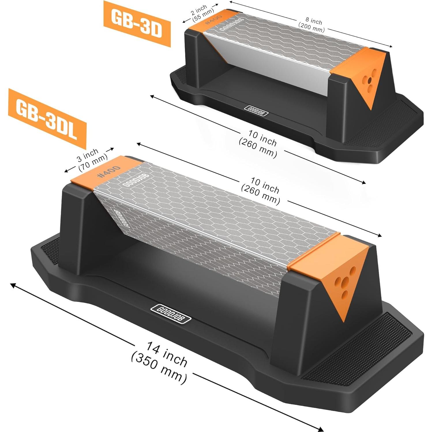 Piedra de Afilar Diamante Goodjob 3 en 1 Grano 400/1000/8000
