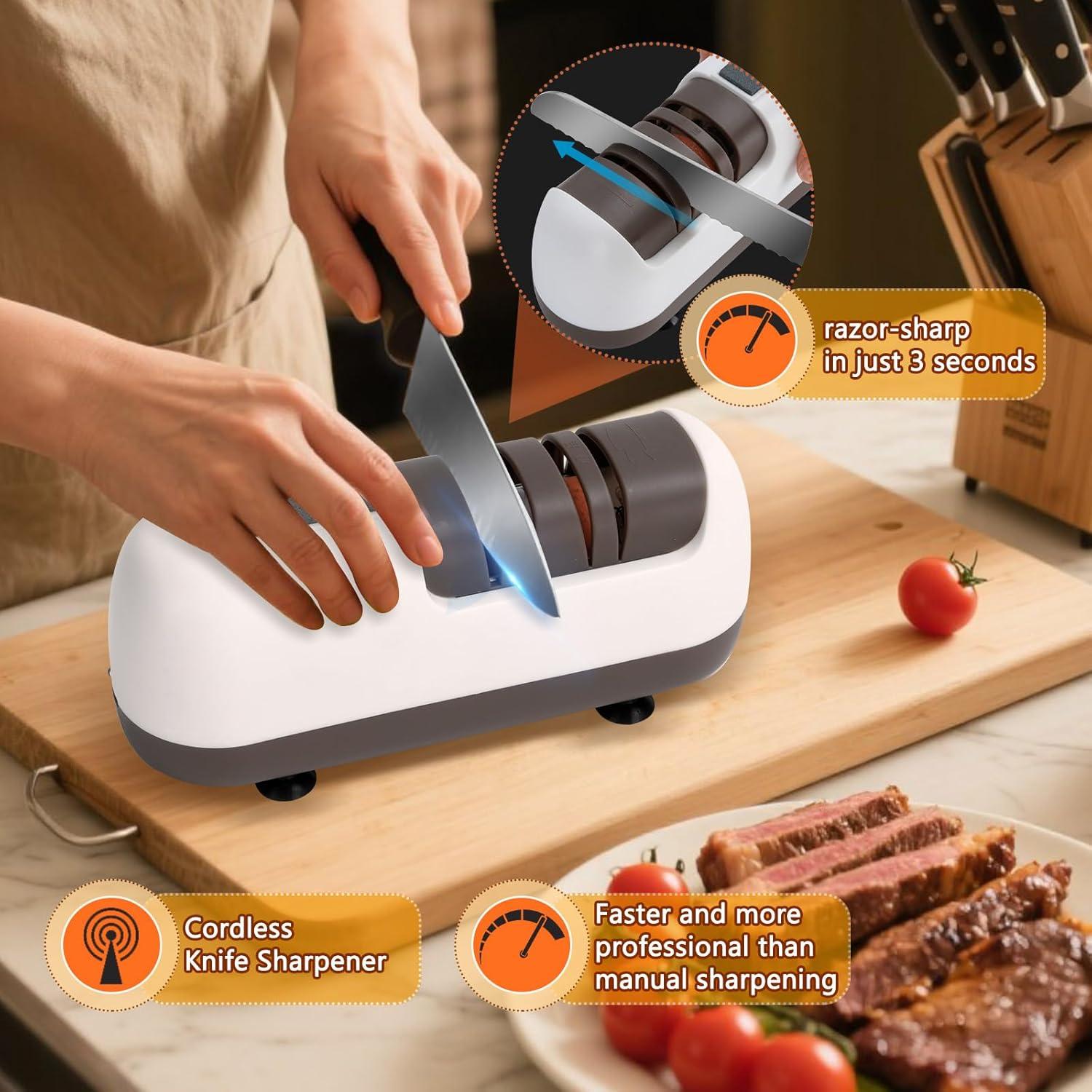 Afilador de cuchillos eléctrico VGIUB HM-802 2 etapas 100% diamante