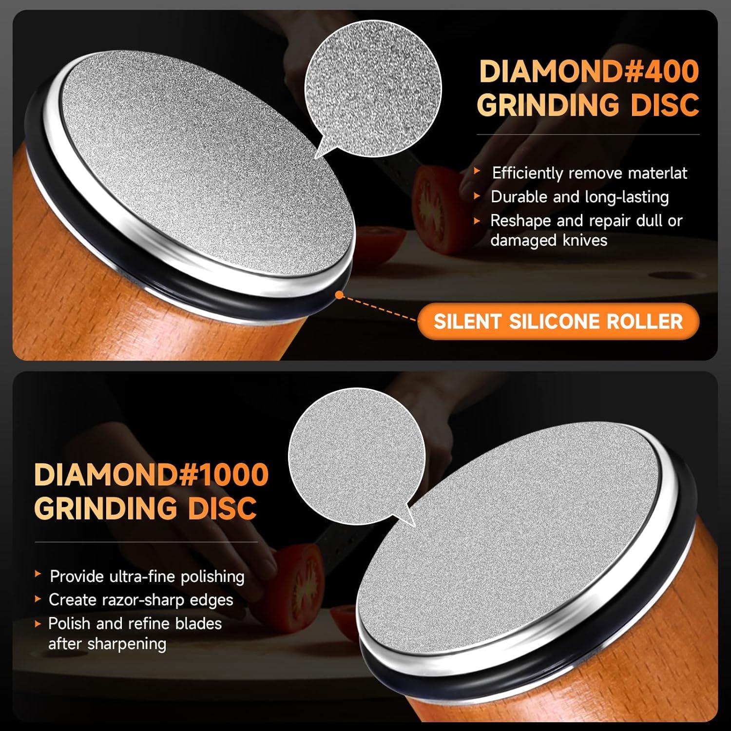 Afilador de Cuchillos IGOYE 4 Ángulos Diamante Profesional