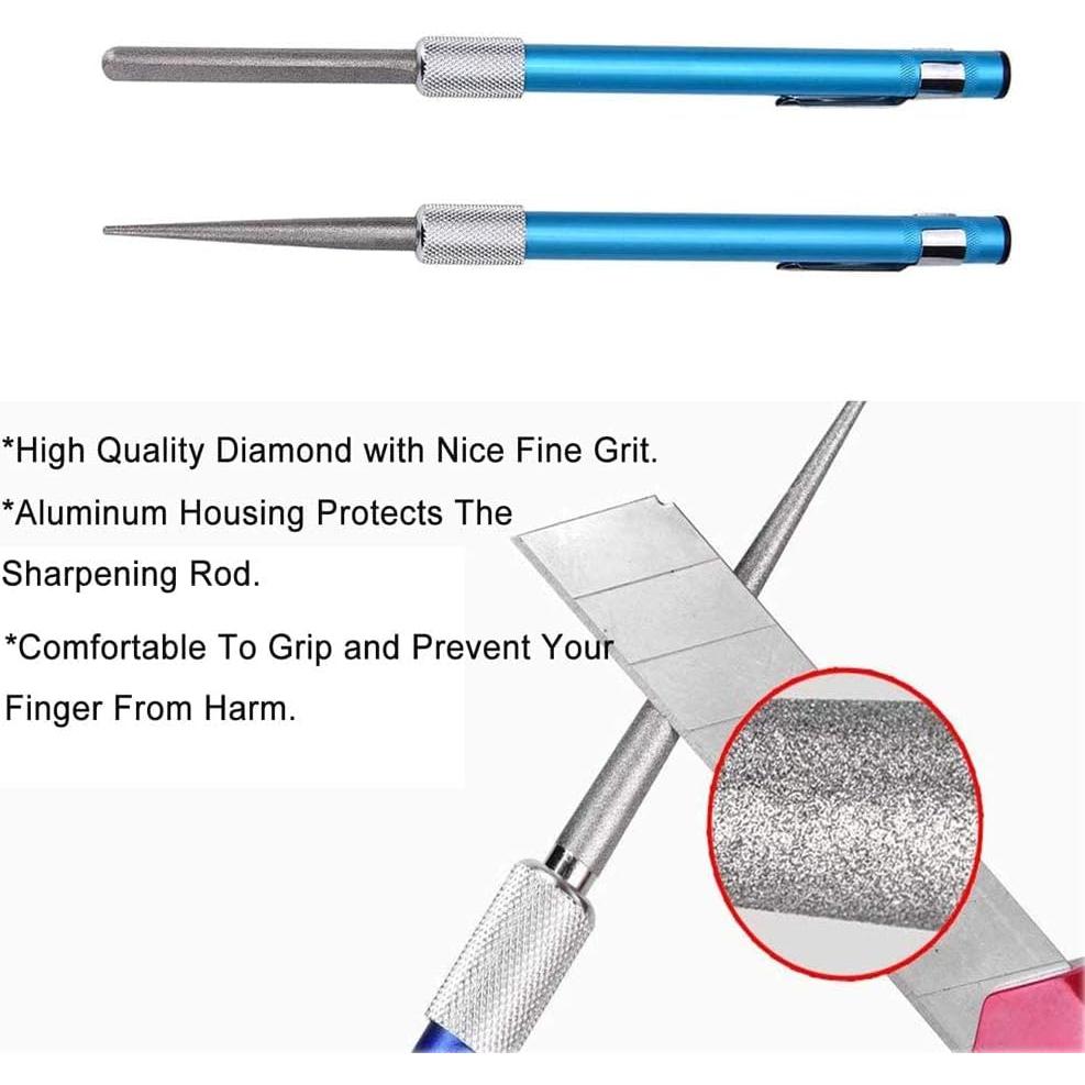 Afilador de cuchillos retráctil Bi fujian 14-23 cm azul