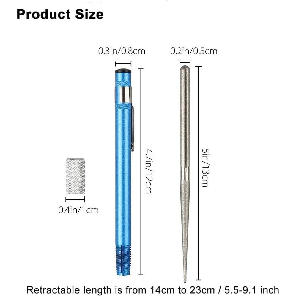 Afilador de cuchillos retráctil Bi fujian 14-23 cm azul