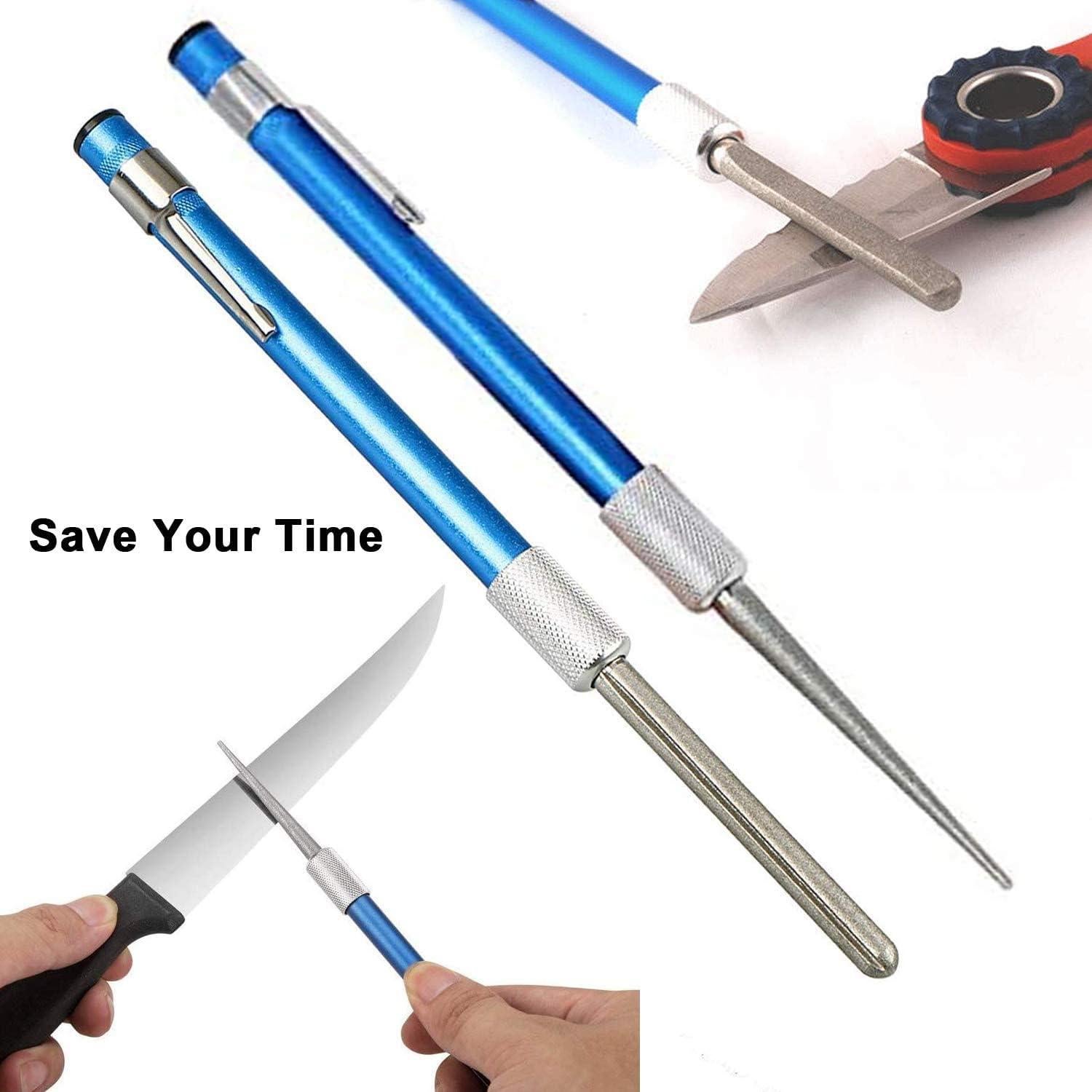 Afilador de cuchillos retráctil Bi fujian 14-23 cm azul