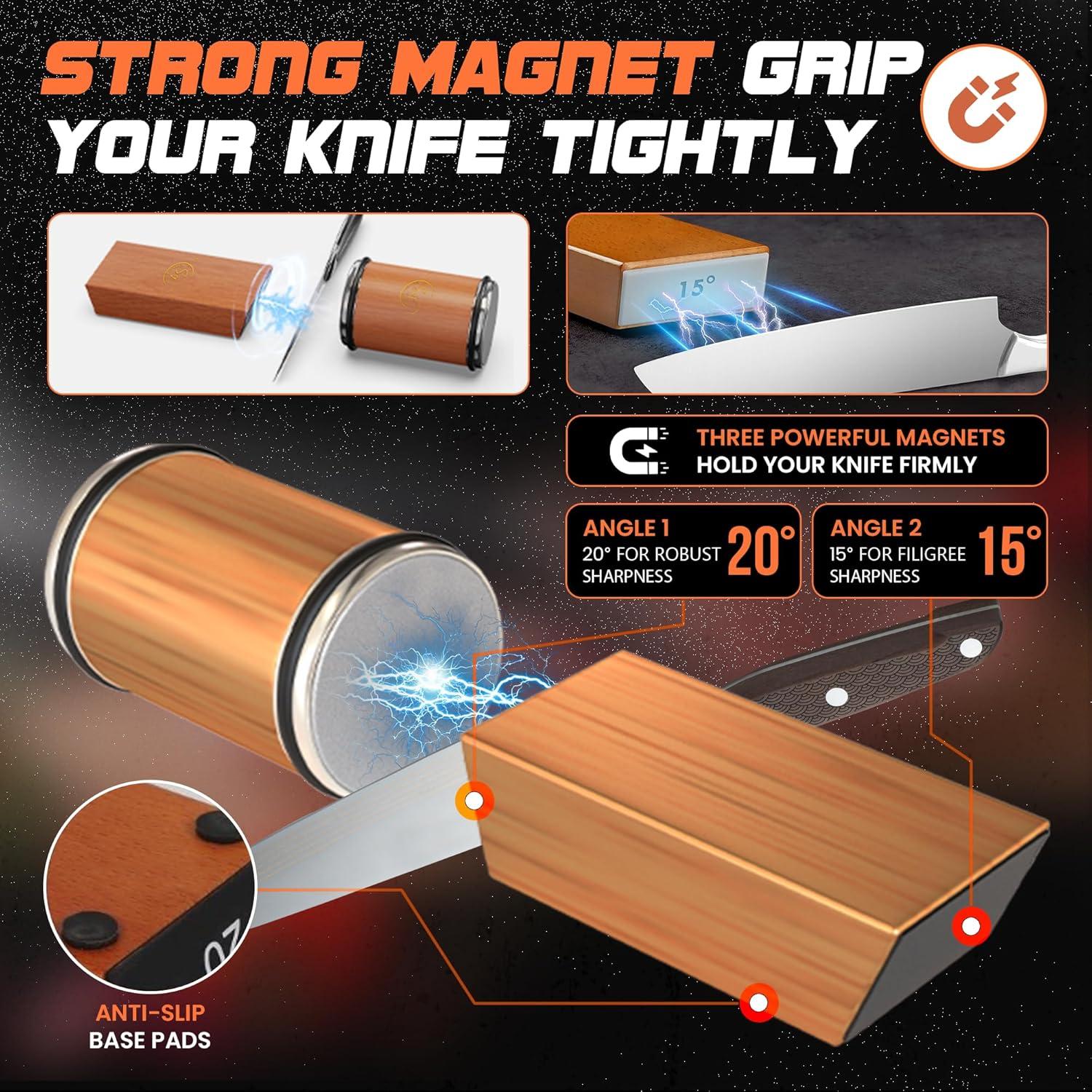 Afilador de cuchillos rodante Silksway Gallery - Discos de diamante