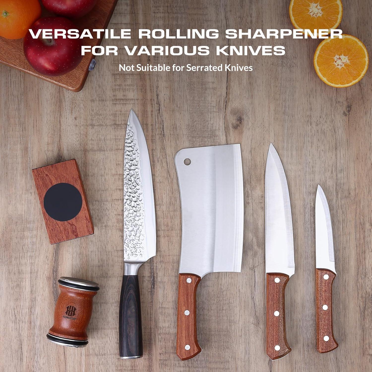 Afilador de Cuchillos Rodante Homultop con Discos de Diamante y Cerámica