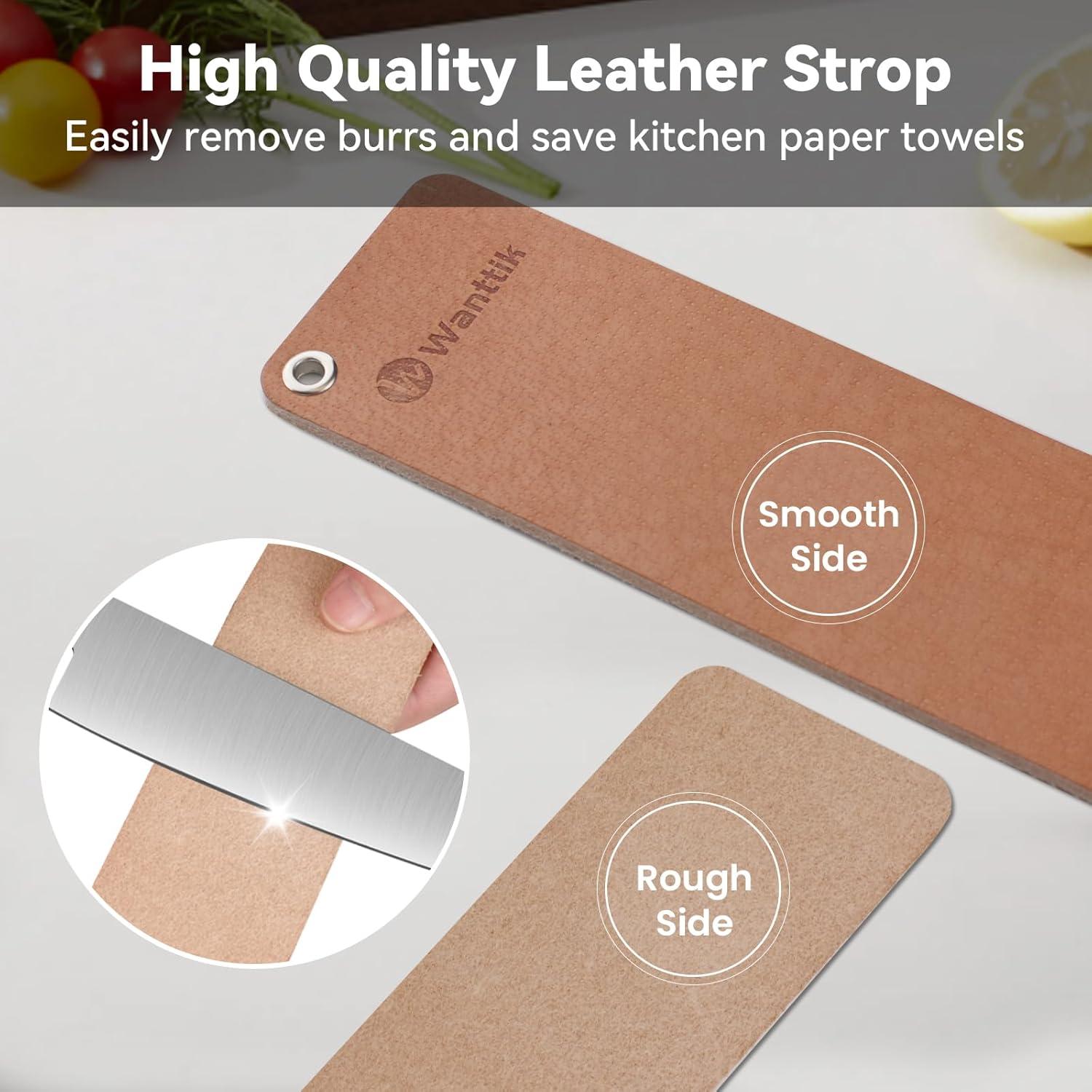 Piedra de Afilado de Cuchillos Wanttik 3 Lados Grano 400/1000/5000