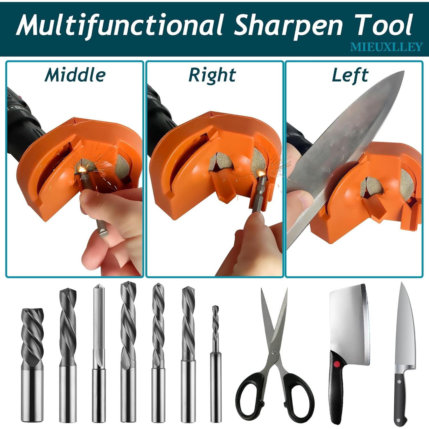 Afilador de Brocas Eléctrico MIEUXLLEY Grande Naranja