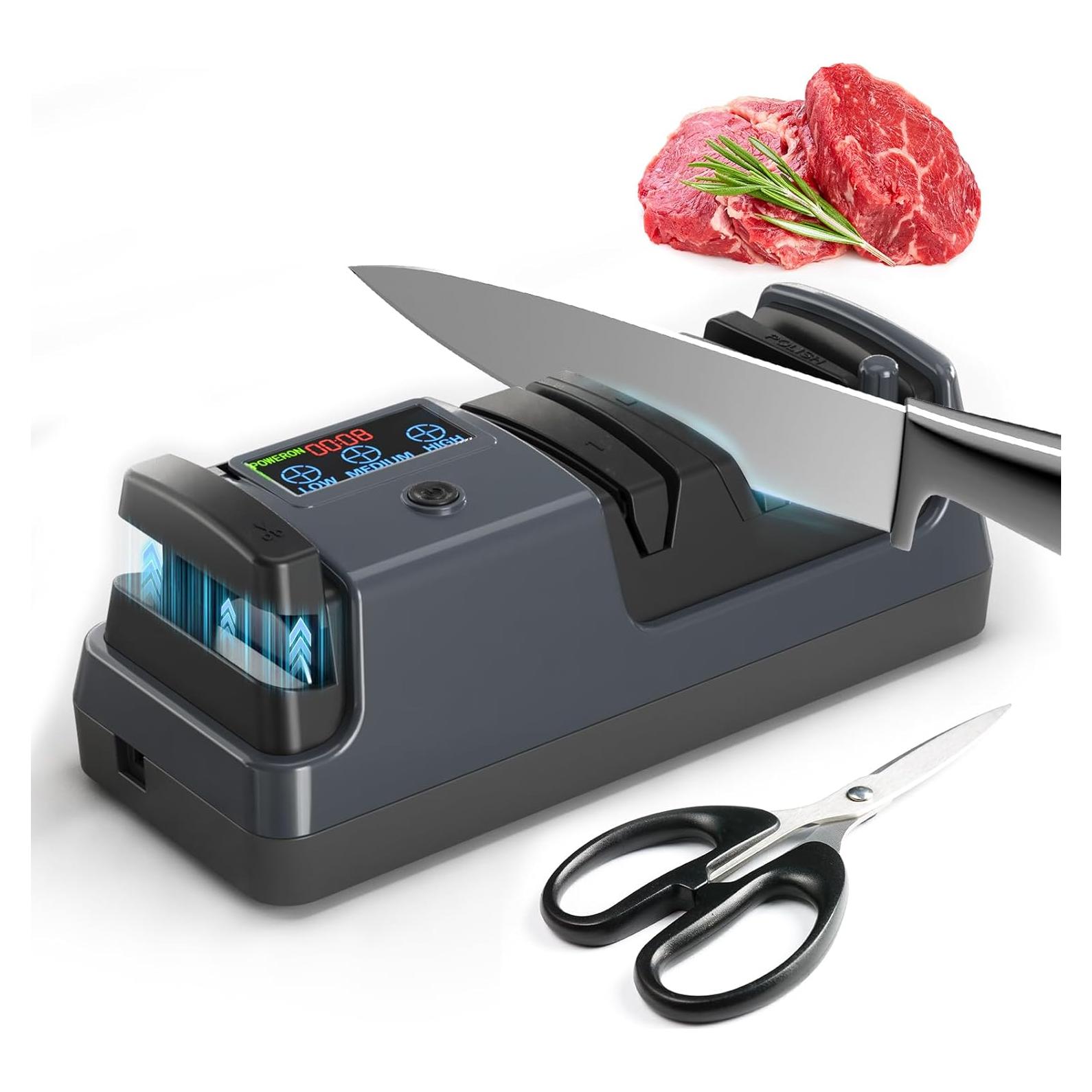 Afilador de cuchillos eléctrico 5 en 1 Newise con diamante