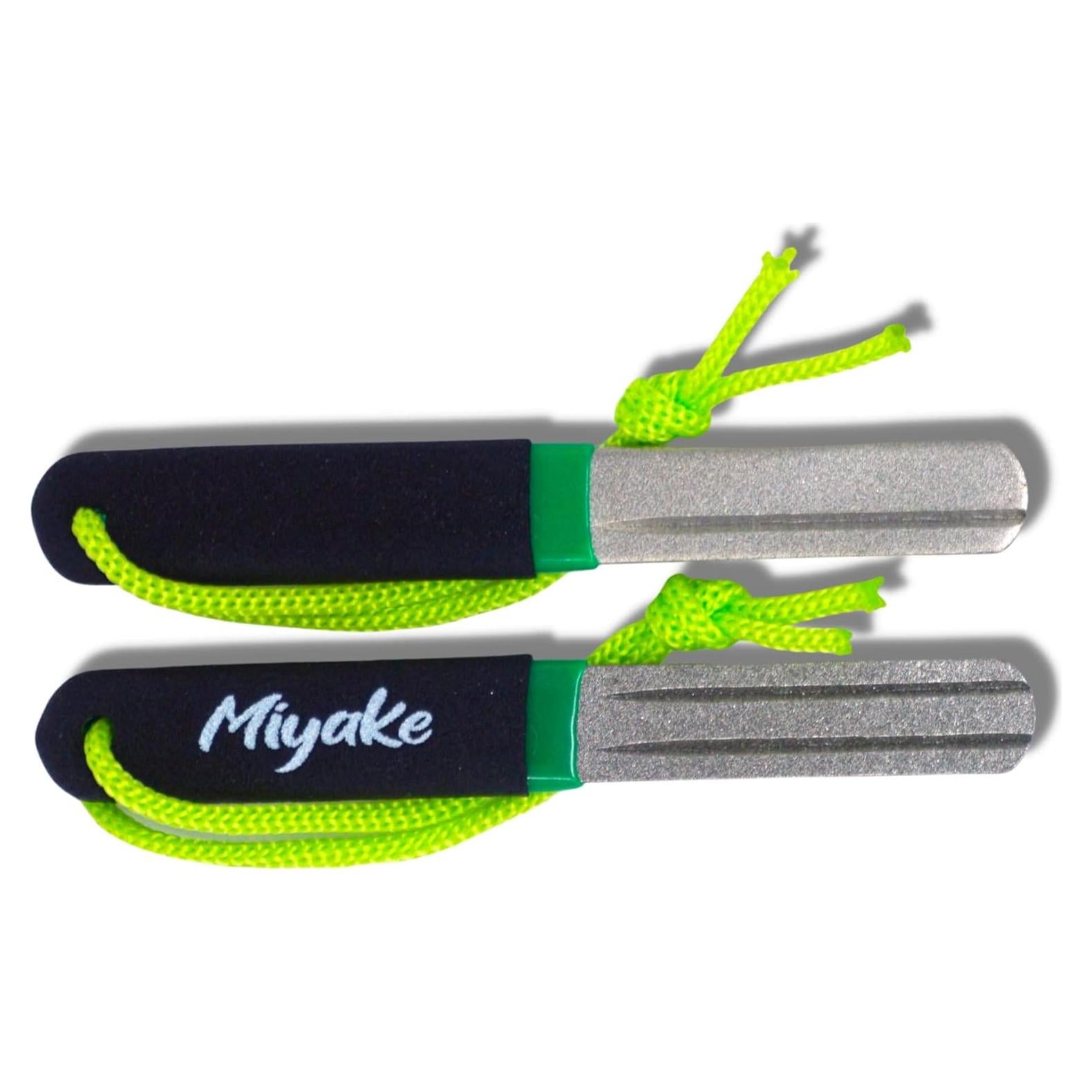 Juego de 2 Afiladores de Anzuelos Miyake Doble Grano Diamante