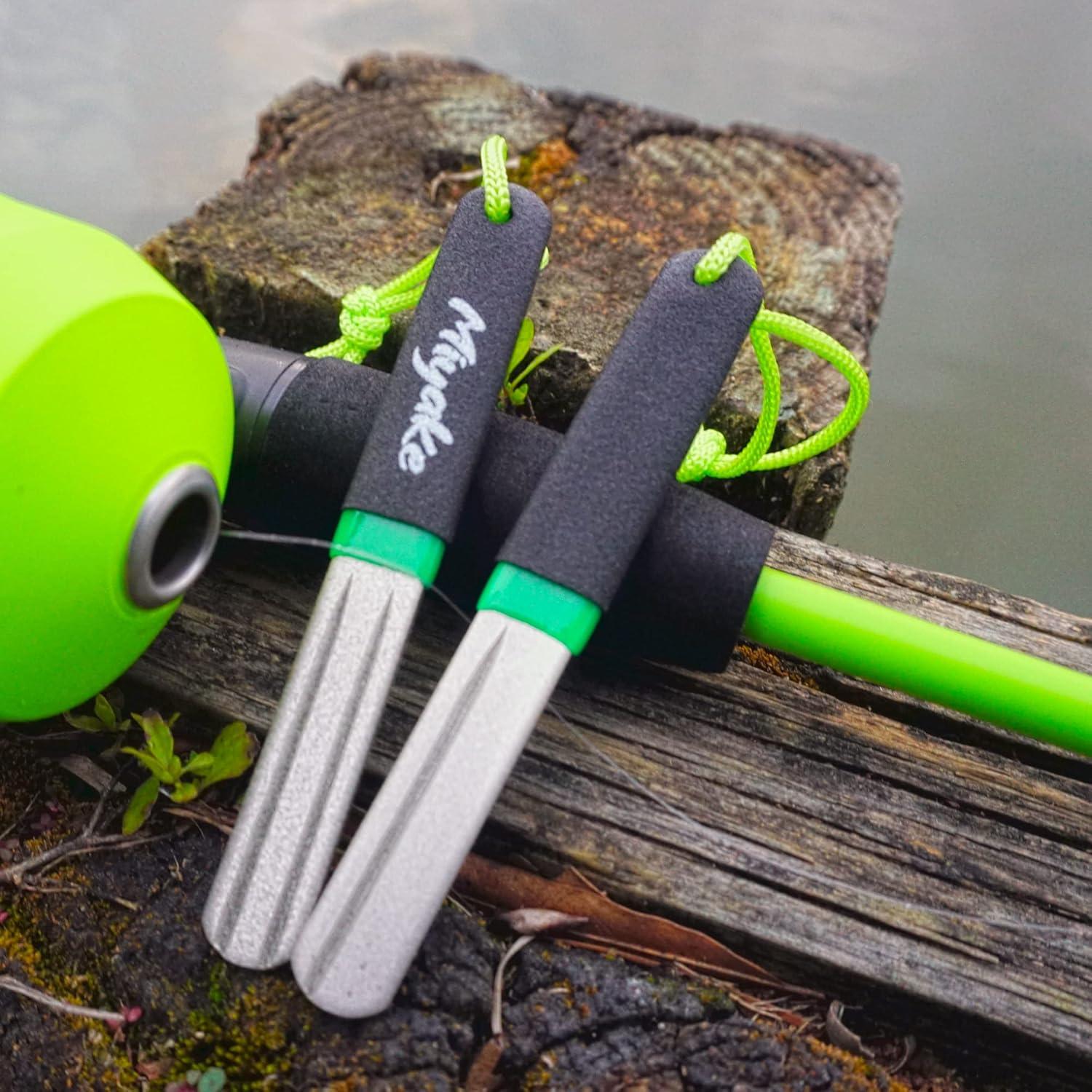 Juego de 2 Afiladores de Anzuelos Miyake Doble Grano Diamante