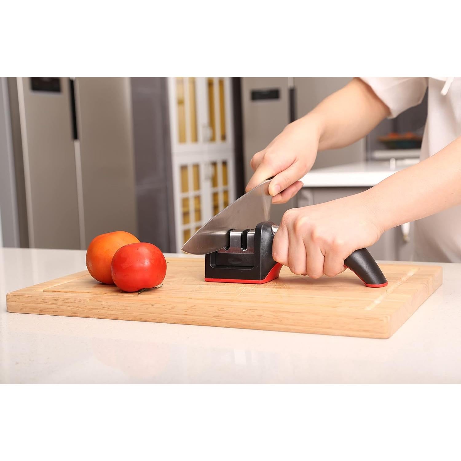 Afilador de cuchillos Ergo Chef Fastedge 2 etapas, rojo