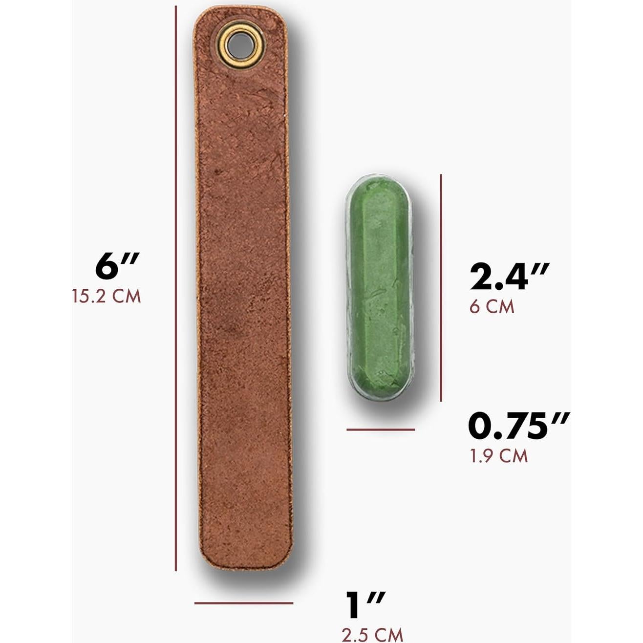 Afilador de Cuchillos Knafs de Cuero y Compuesto Ultra Fino