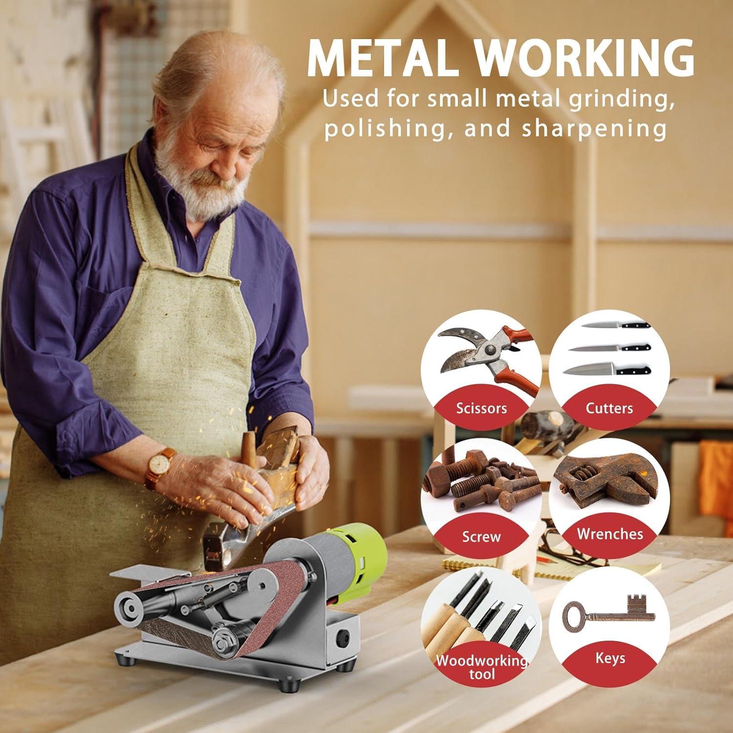 Mini Lijadora de Banda Eléctrica Kongkee 96W 7 Velocidades