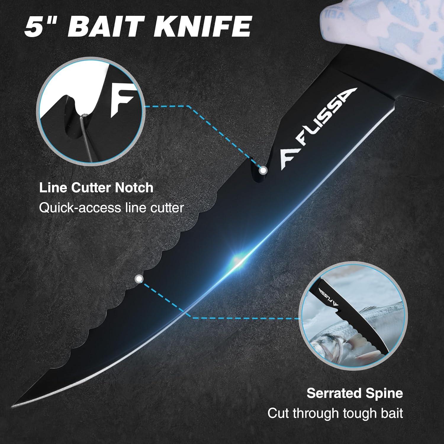 Juego de Cuchillos de Filete FLISSA 4 Piezas con Afilador