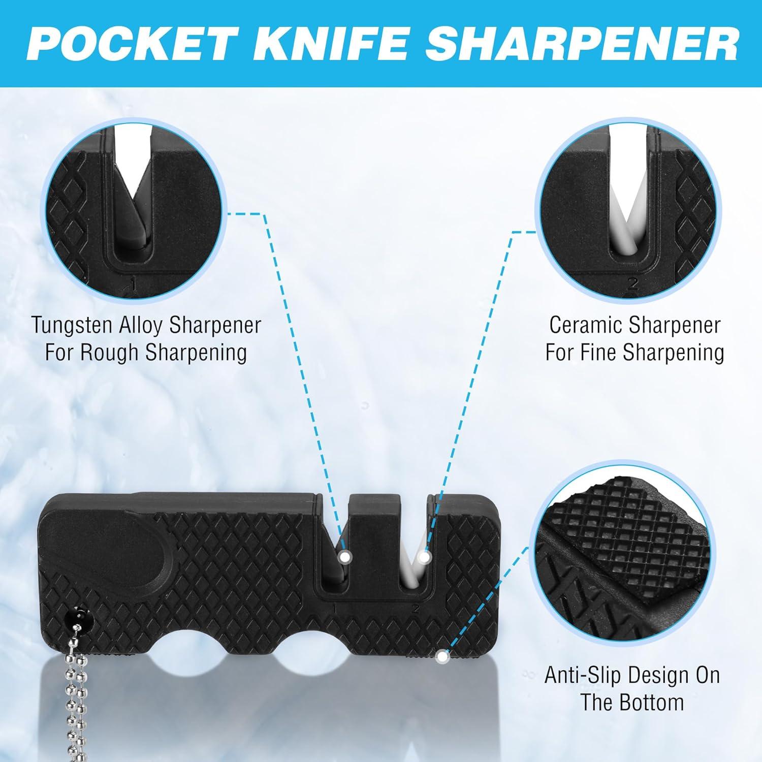 Juego de Cuchillos de Filete FLISSA 4 Piezas con Afilador