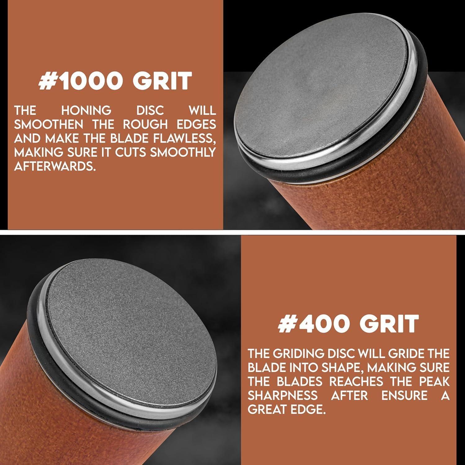 Afilador de Cuchillos Rodante KiiKiiPaNa con Piedra de Diamante