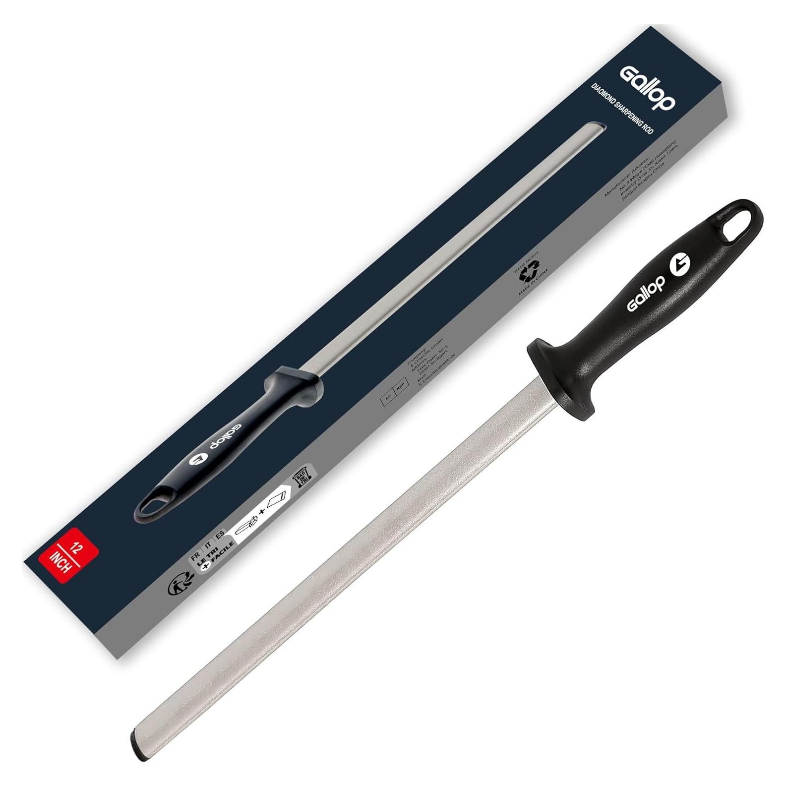Varilla de afilar de diamante GALLOP 30 cm para cuchillos