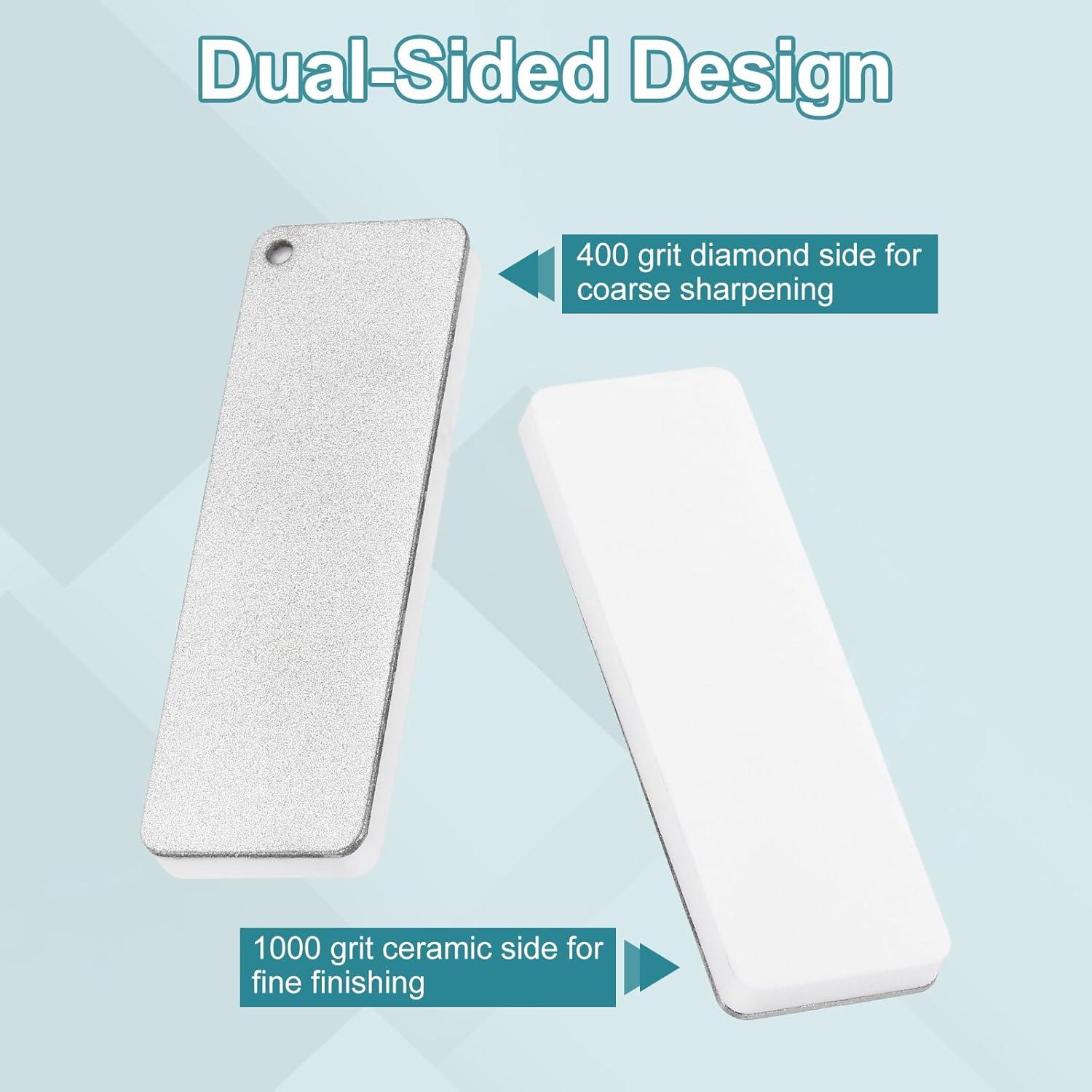 Piedra de Afilar Doble Lado uxcell 400/1000 Granos 75mm