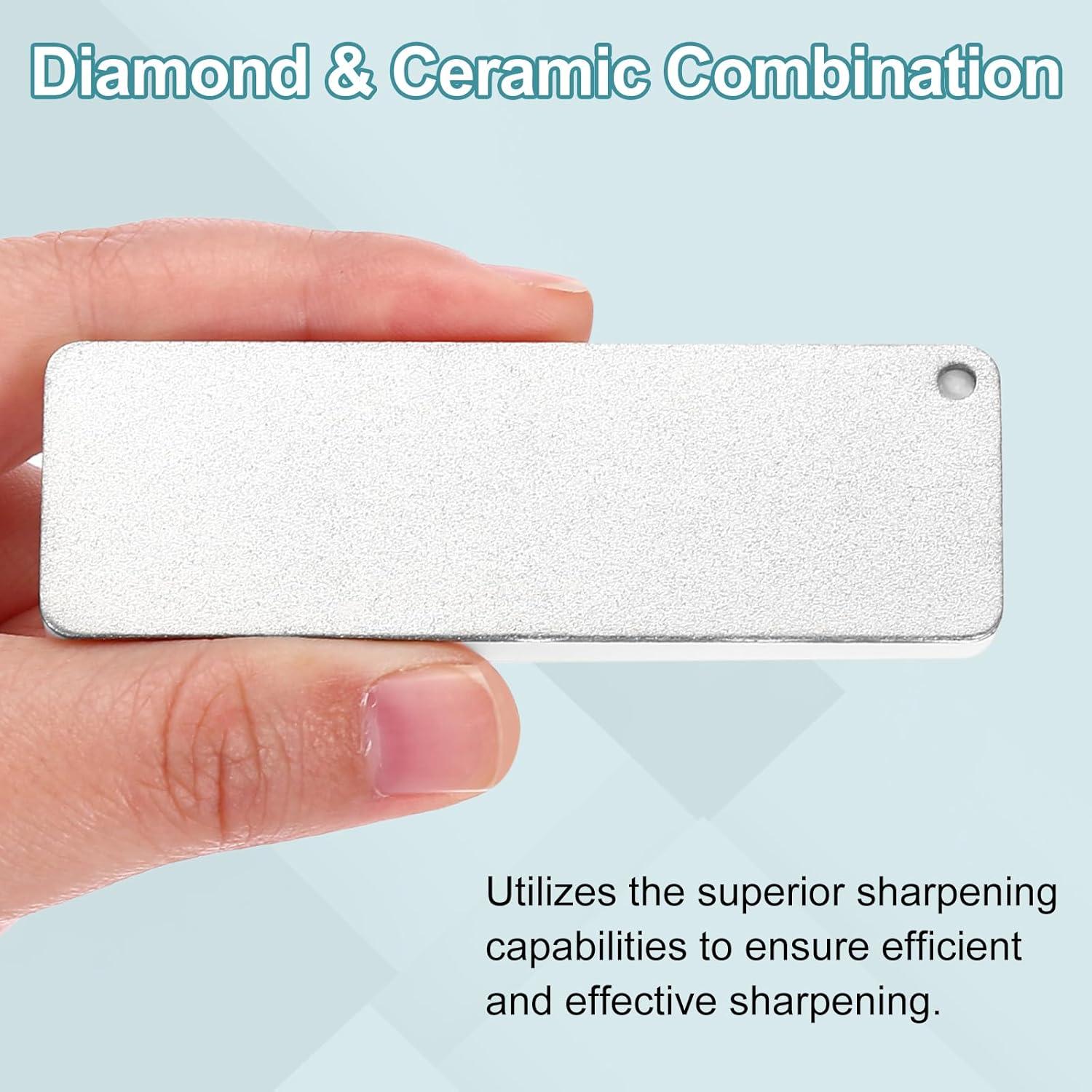 Piedra de Afilar Doble Lado uxcell 400/1000 Granos 75mm