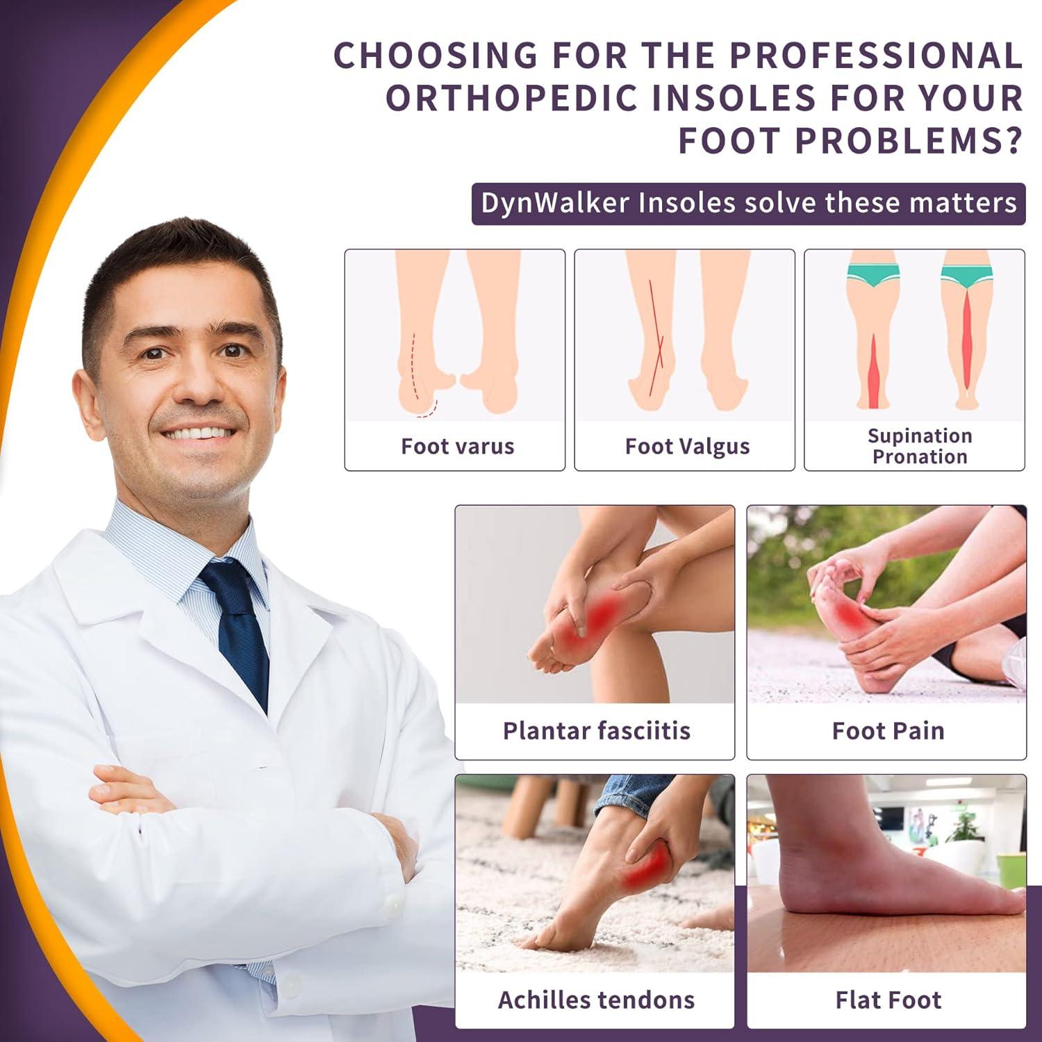 Plantillas Ortopédicas DynWalker para Fascitis Plantar - XXS