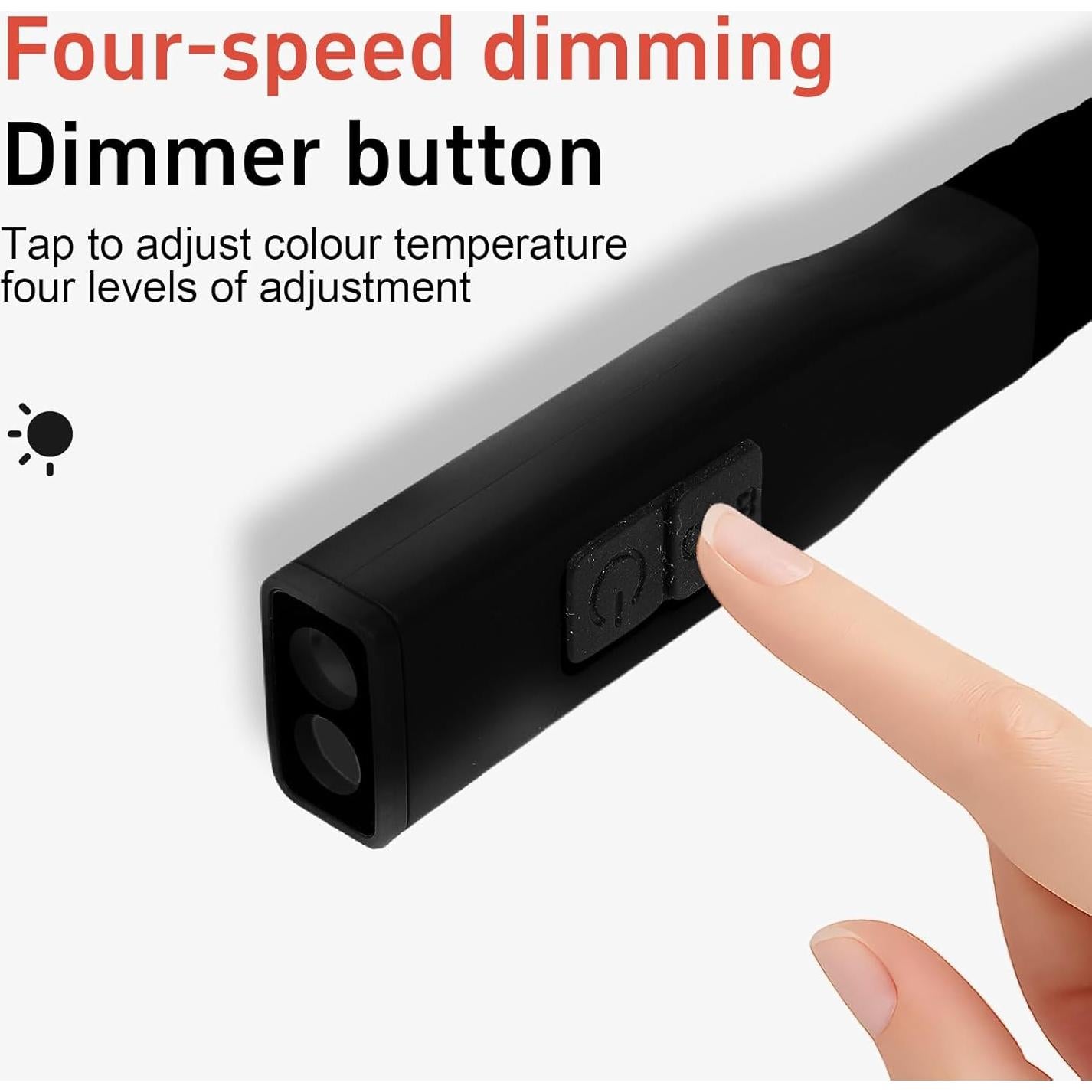 Luz de Lectura LED Recargable para Cuello KAQIAO Negra 80H