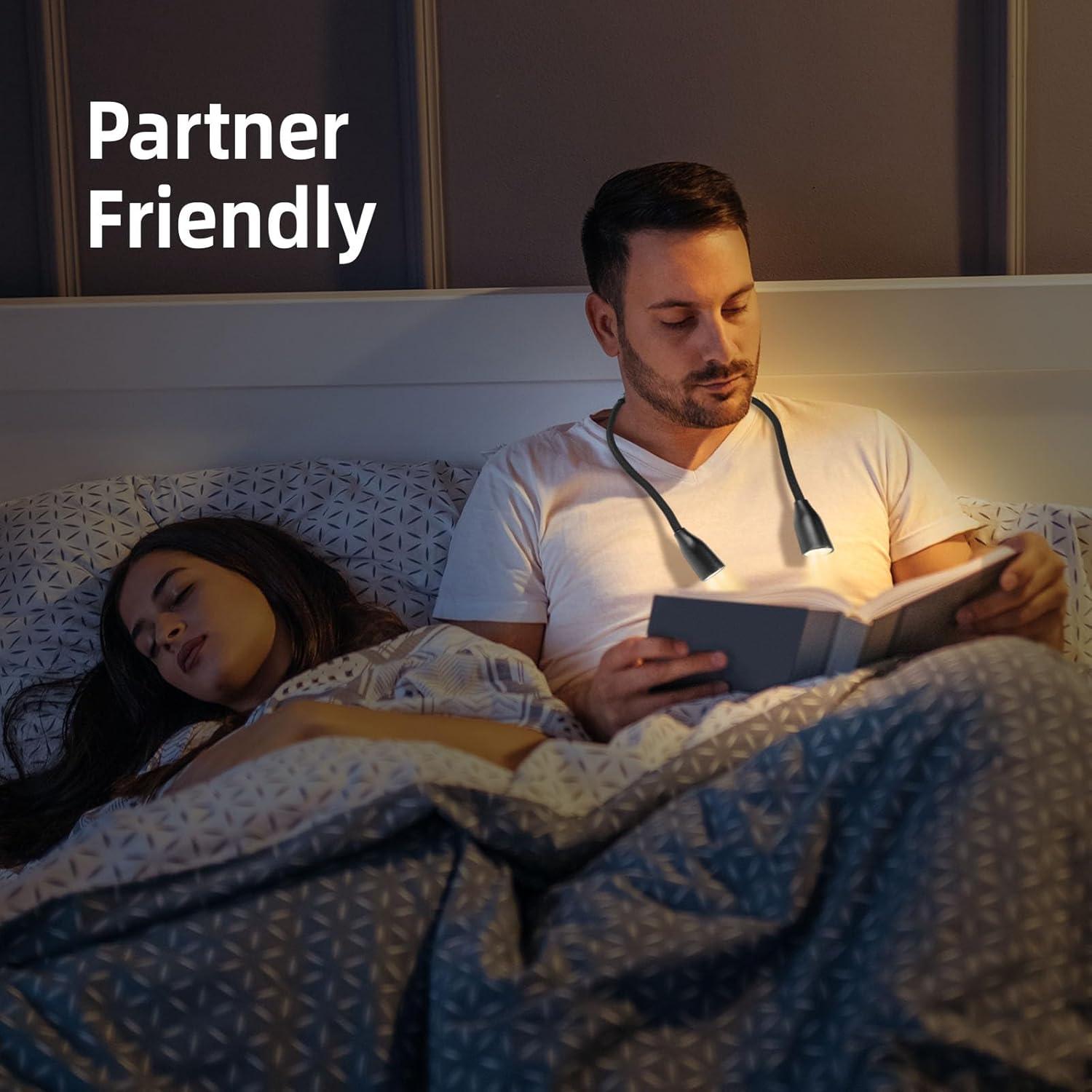 Luz de Cuello Flexible KunHe - Paquete de 10, 3 Colores, 9 Brillos