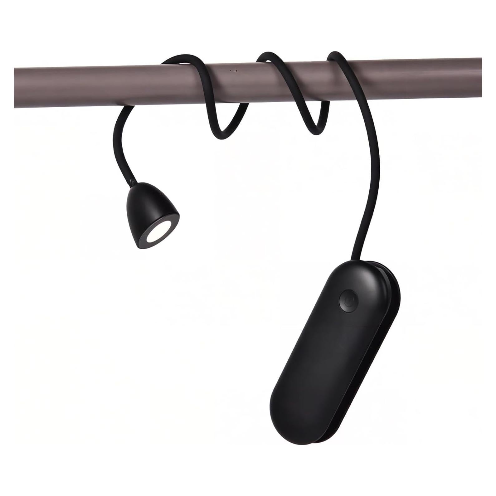 Luz de libro LED recargable TogloFir R-01, 1800mAh, negra