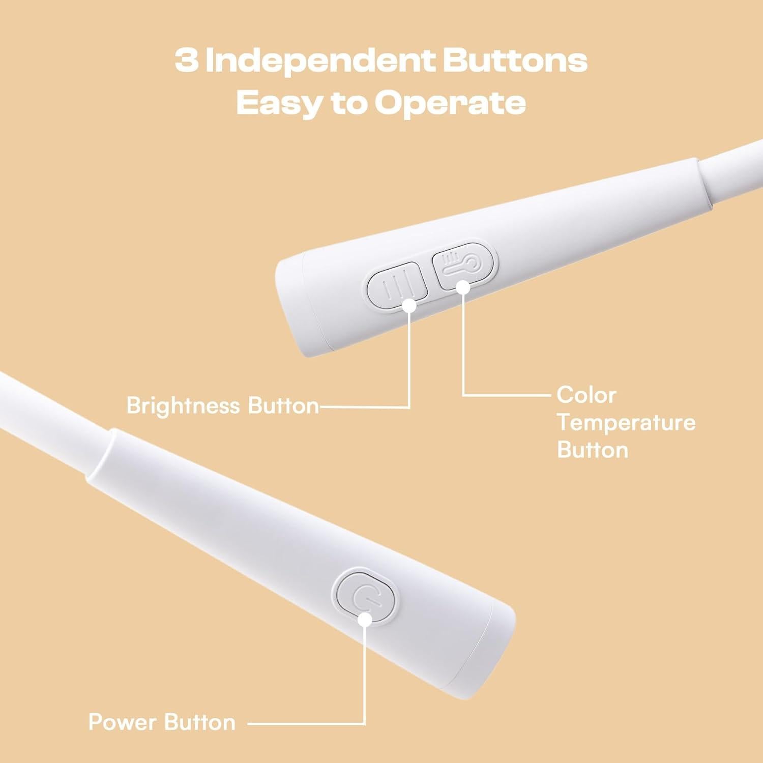 Luz de Tejer Caydo con Bolsa, 4 Colores y 5 Brillos