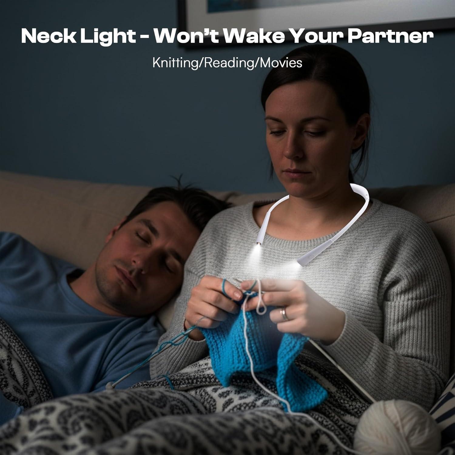 Luz de Tejer Caydo con Bolsa, 4 Colores y 5 Brillos