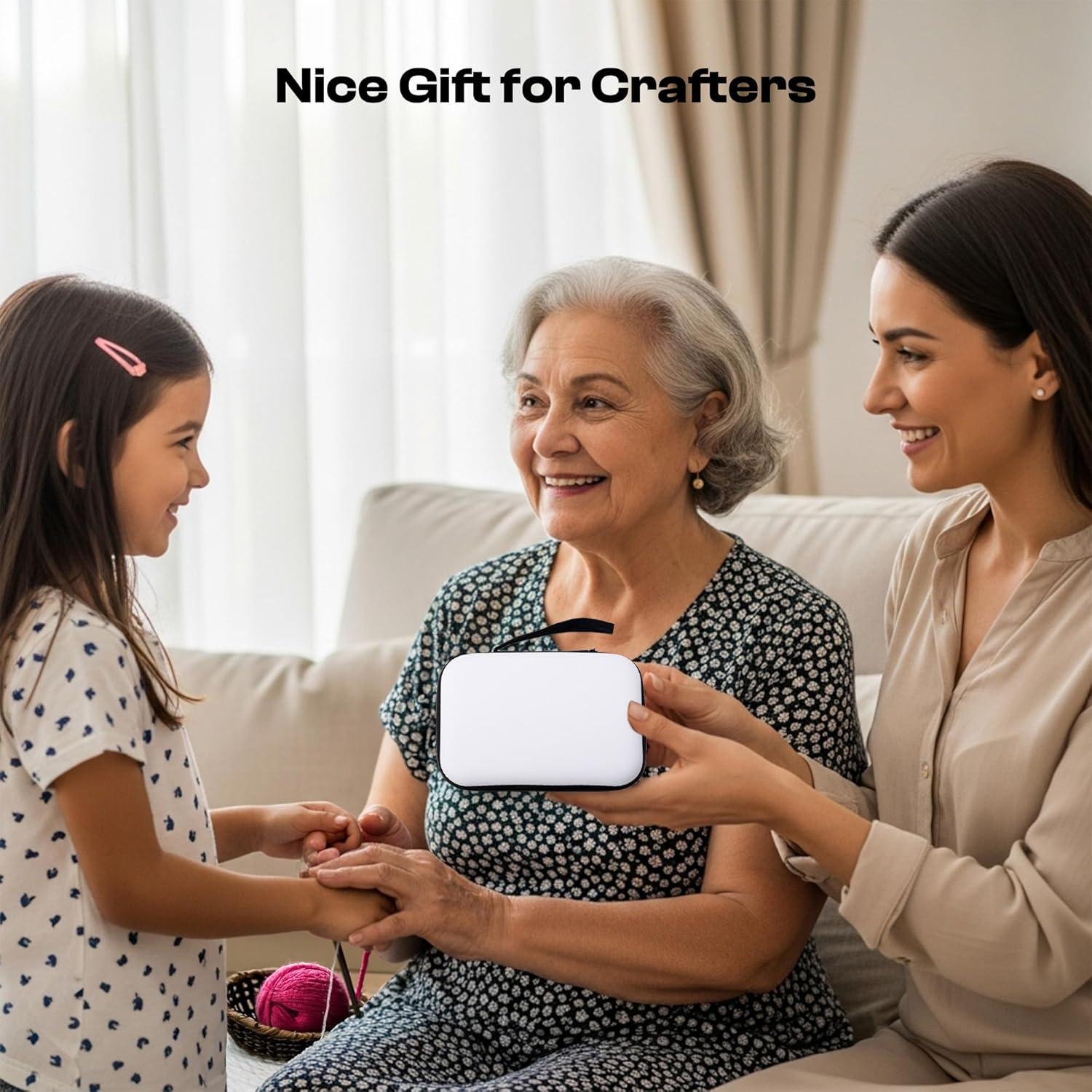 Luz de Tejer Caydo con Bolsa, 4 Colores y 5 Brillos