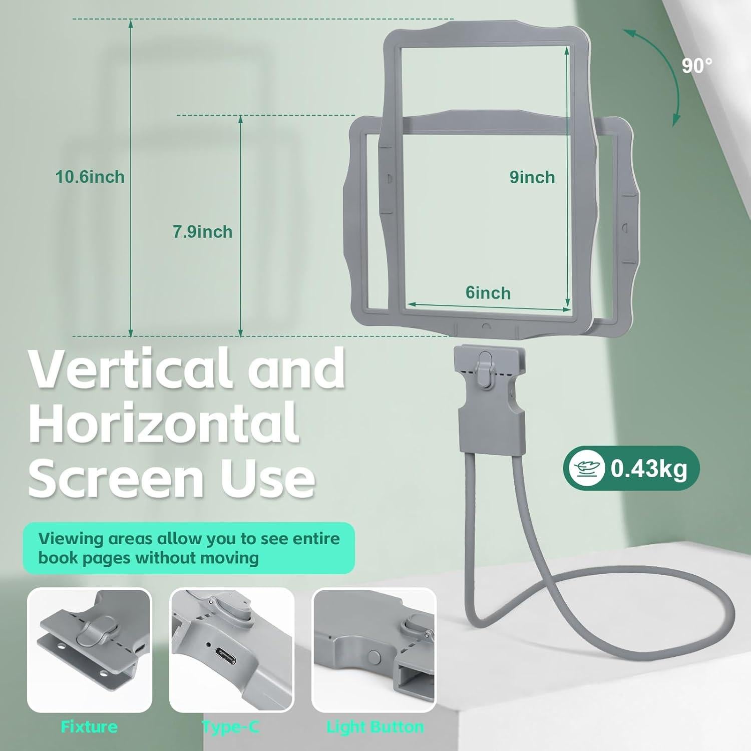 Lupa de Cuello con Luz LED 50 LEDs 5x UpSpotie 9x15.24cm