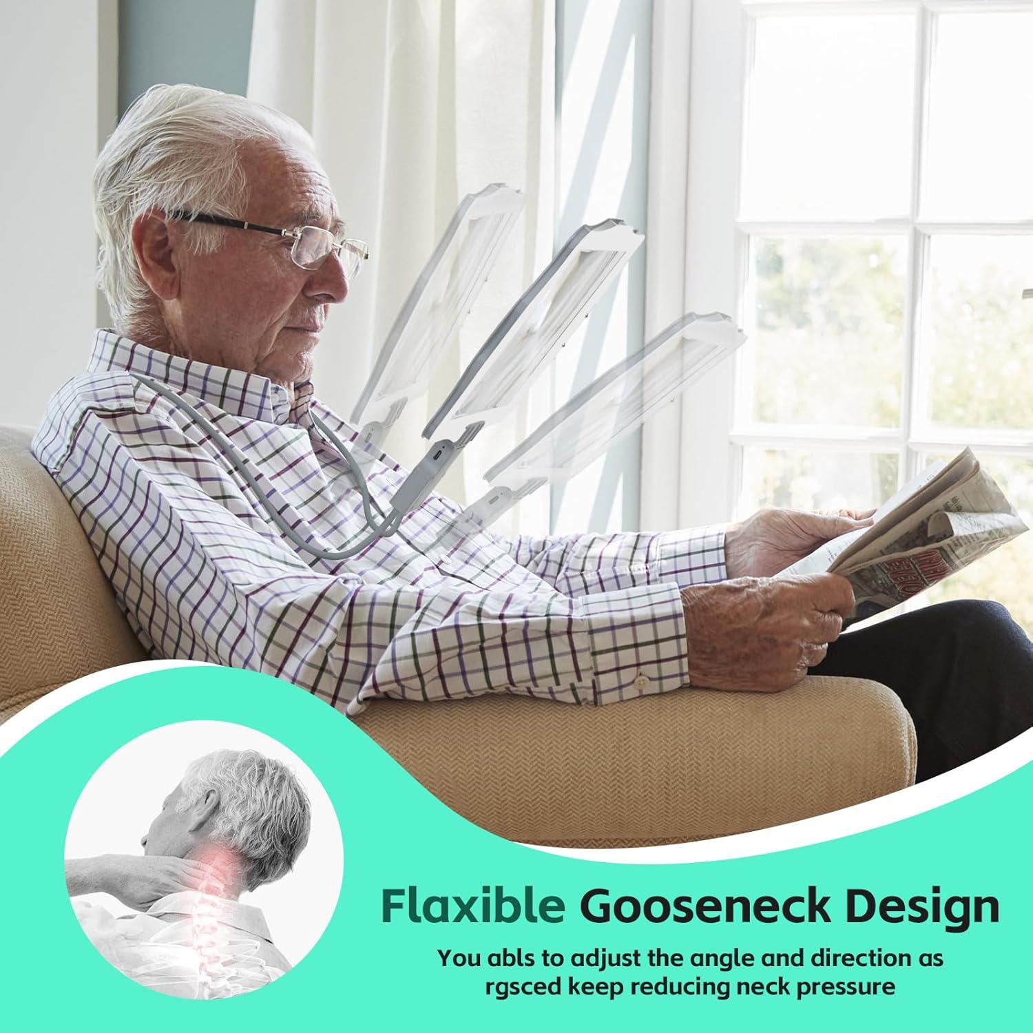 Lupa de Cuello con Luz LED 50 LEDs 5x UpSpotie 9x15.24cm