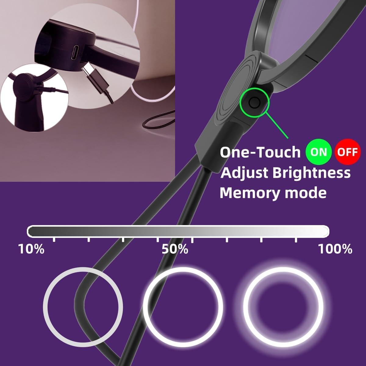 Lupa de 6X con Luz LED NebulaFlicker para Manualidades