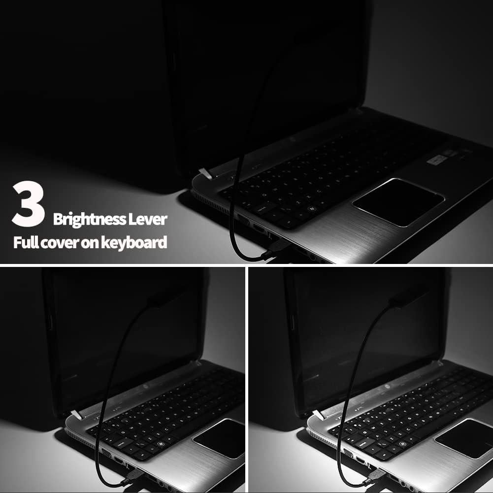 Luz USB Flexible BUBOSPER para Teclado de Laptop 3 Brillos