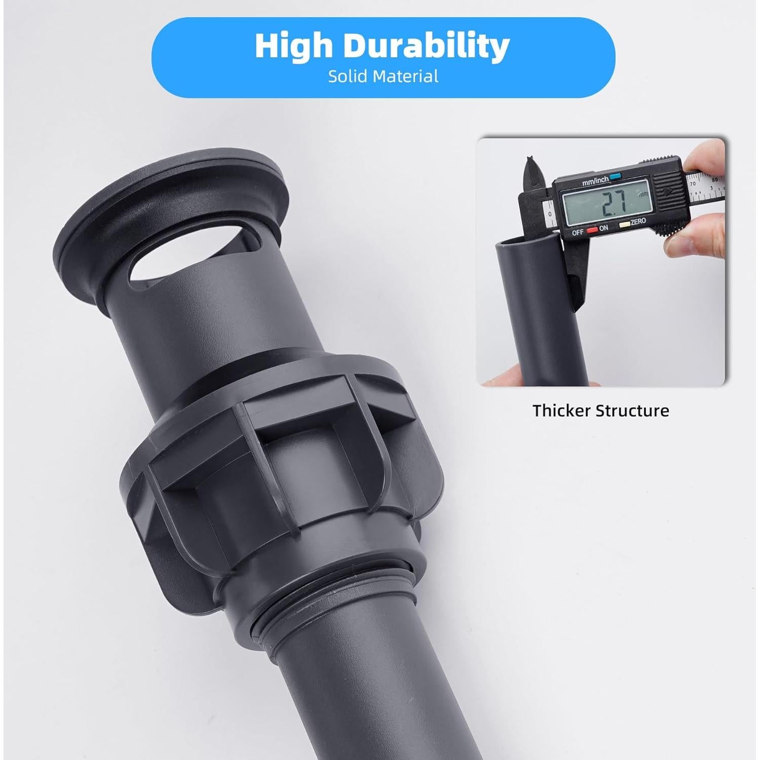 Hibbent 10 Tapones Universales para Lavabo de Baño Cromo