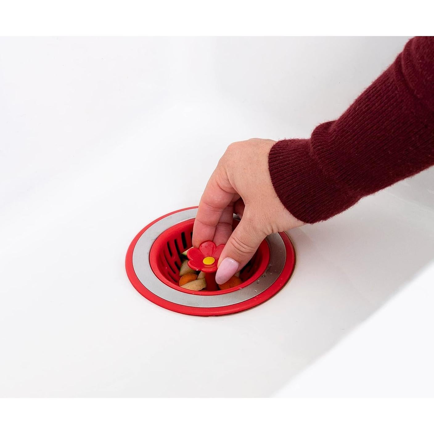 Colador de Fregadero Joie Bloom, Acero Inoxidable, 11.43 cm