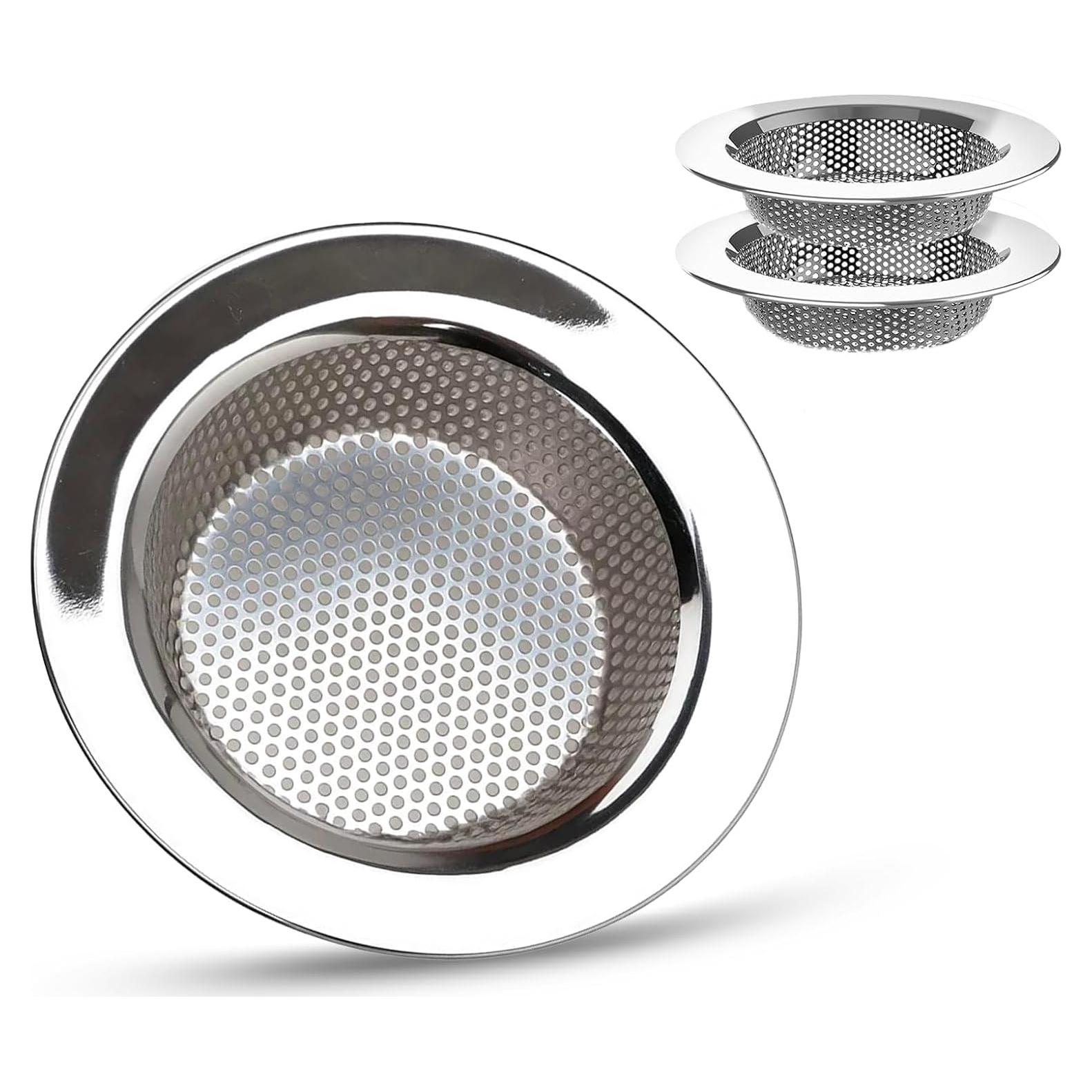 Colador de Fregadero Criyar Acero Inoxidable 11.43 cm 2 Pcs