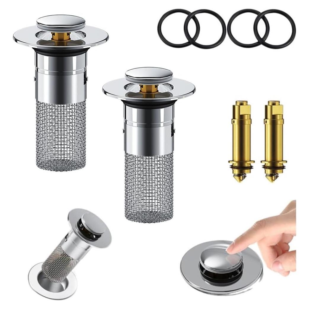 Filtro de Drenaje Emergente DUOYHIEL 2 Pack Acero Inoxidable