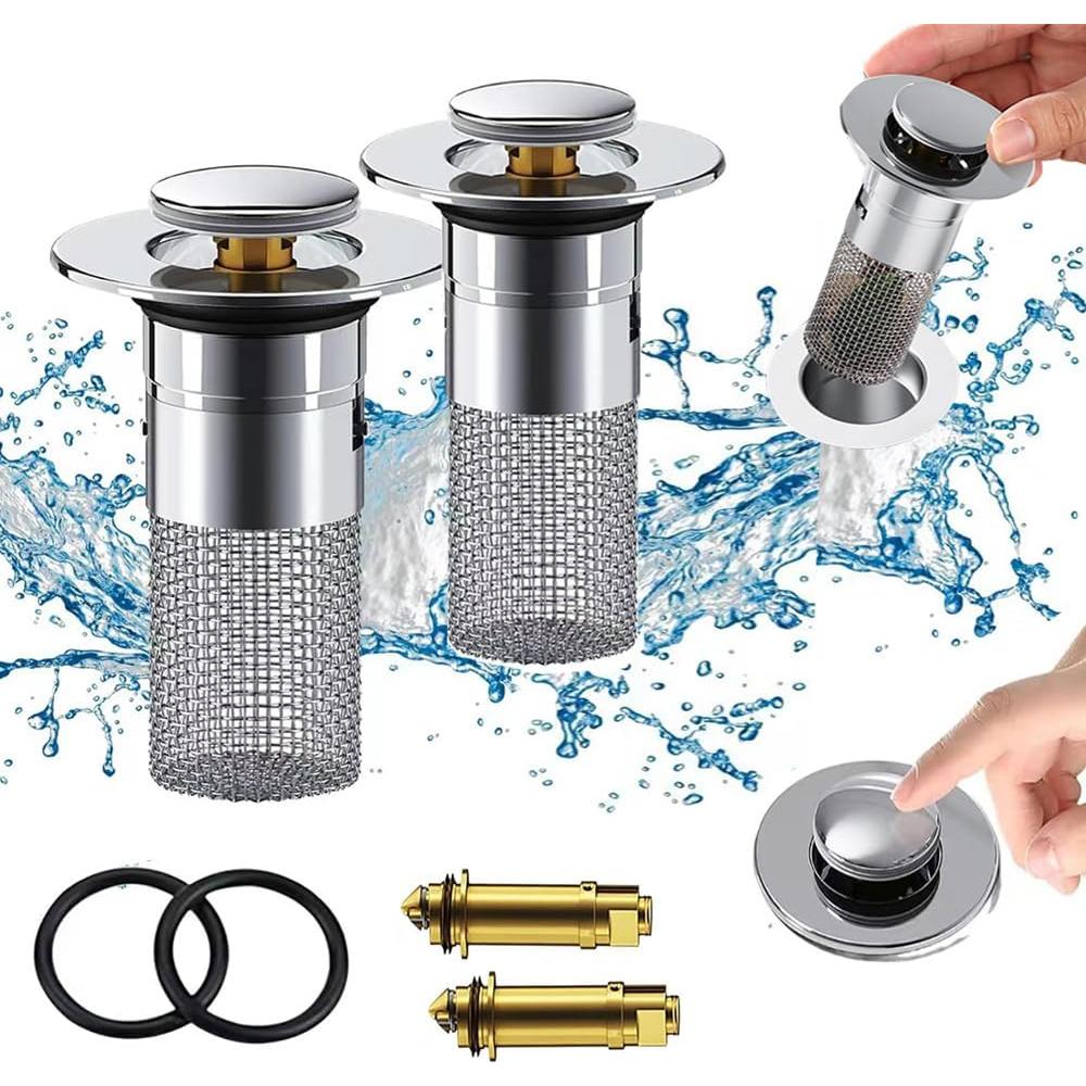 Filtro de Drenaje Emergente DUOYHIEL 2 Pack Acero Inoxidable