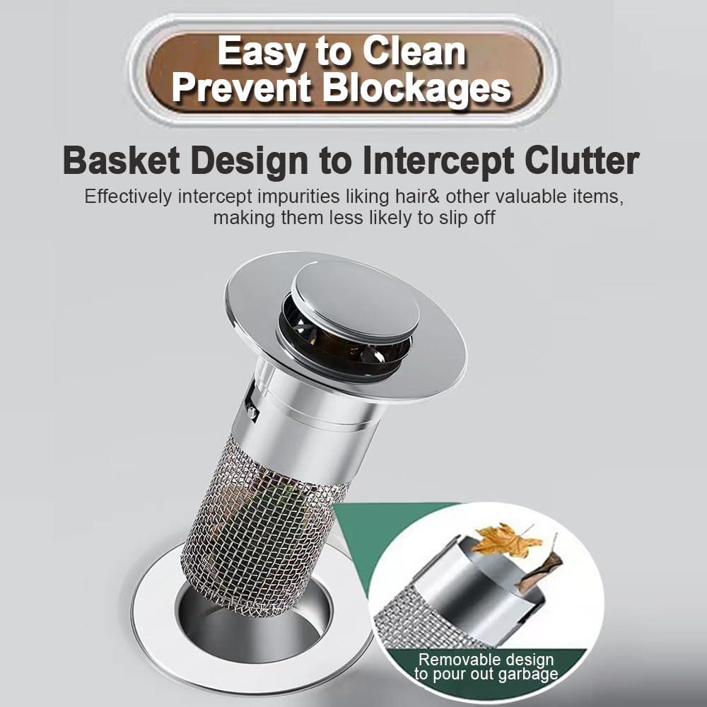 Filtro de Drenaje Emergente DUOYHIEL 2 Pack Acero Inoxidable