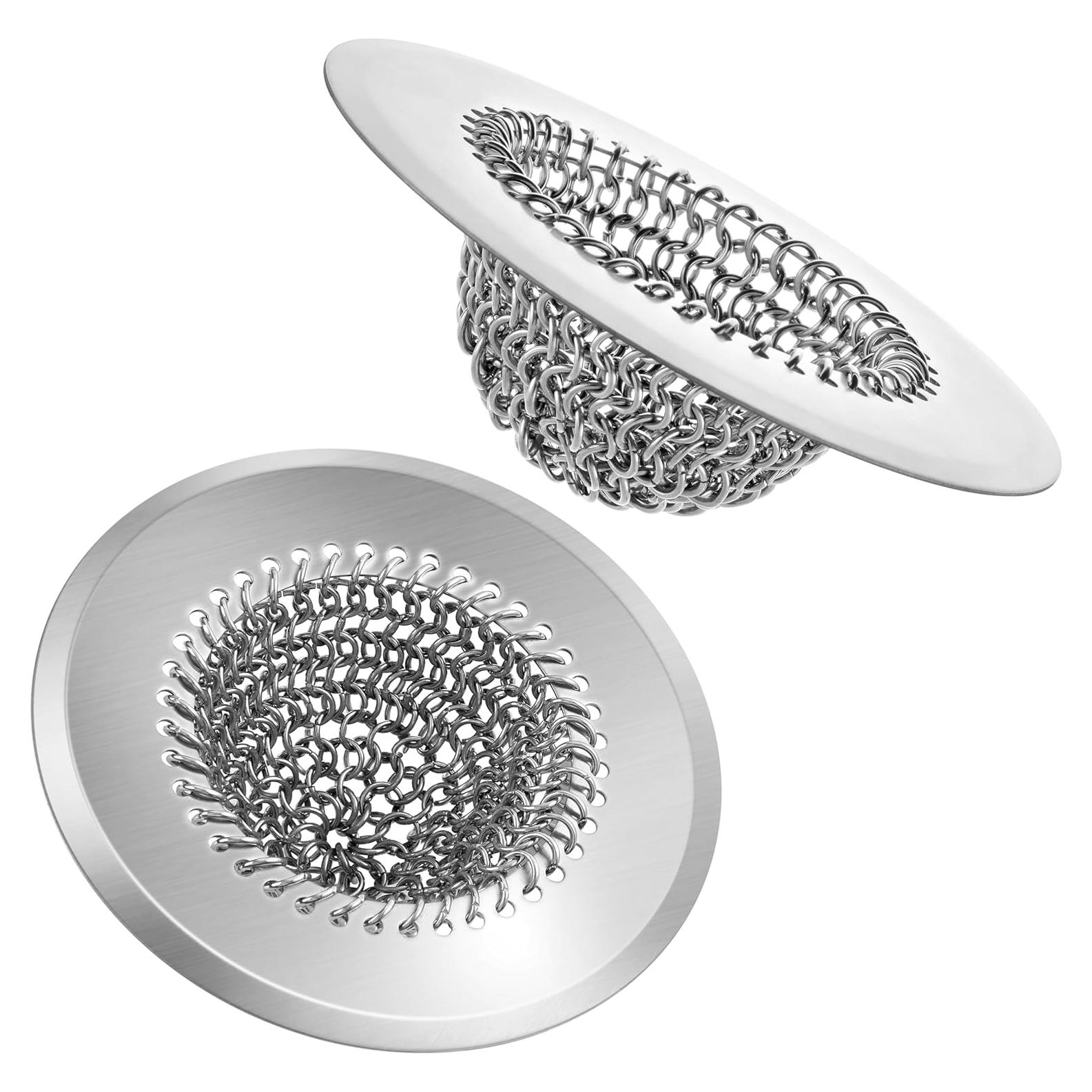 Filtro de Drenaje de Fregadero Acero Inoxidable 304 11.18 cm 2 PCS