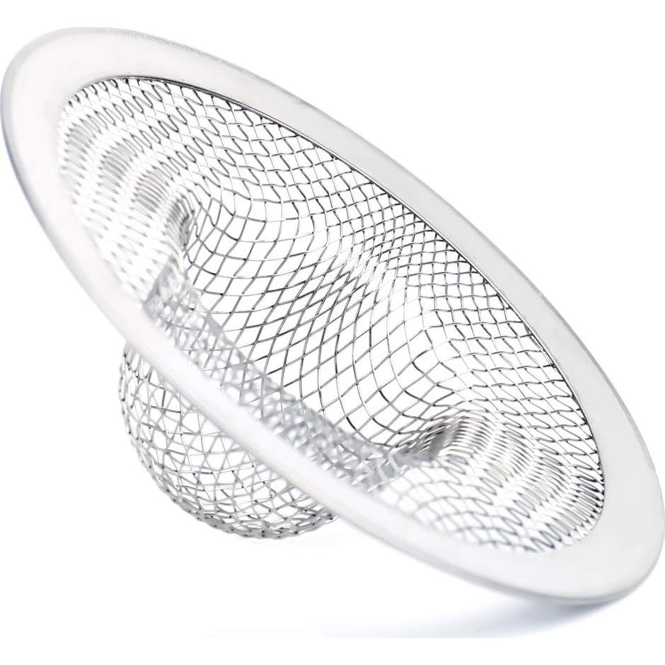 Juego de 50 Filtros de Desagüe Kingrol Acero Inoxidable 7 cm