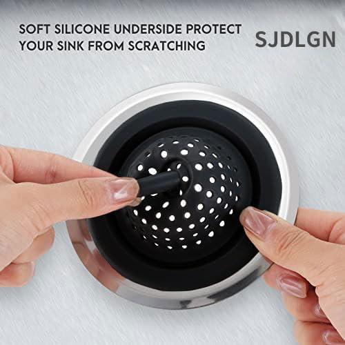Colador de Fregadero SJDLGN 2 Pcs 16.1x11.9 cm Antibloqueo