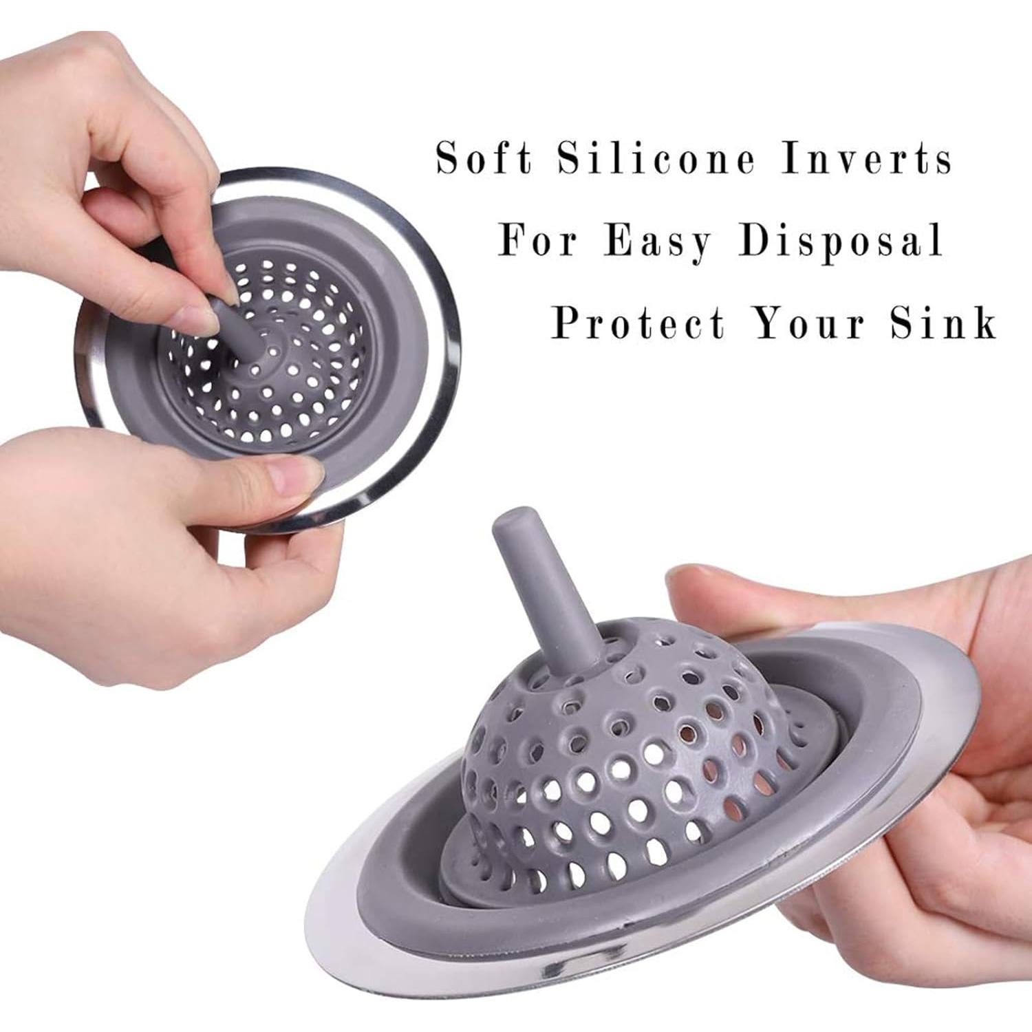 Paquete de 2 Filtros de Drenaje de Cocina Ginbel Direct 11.4 cm